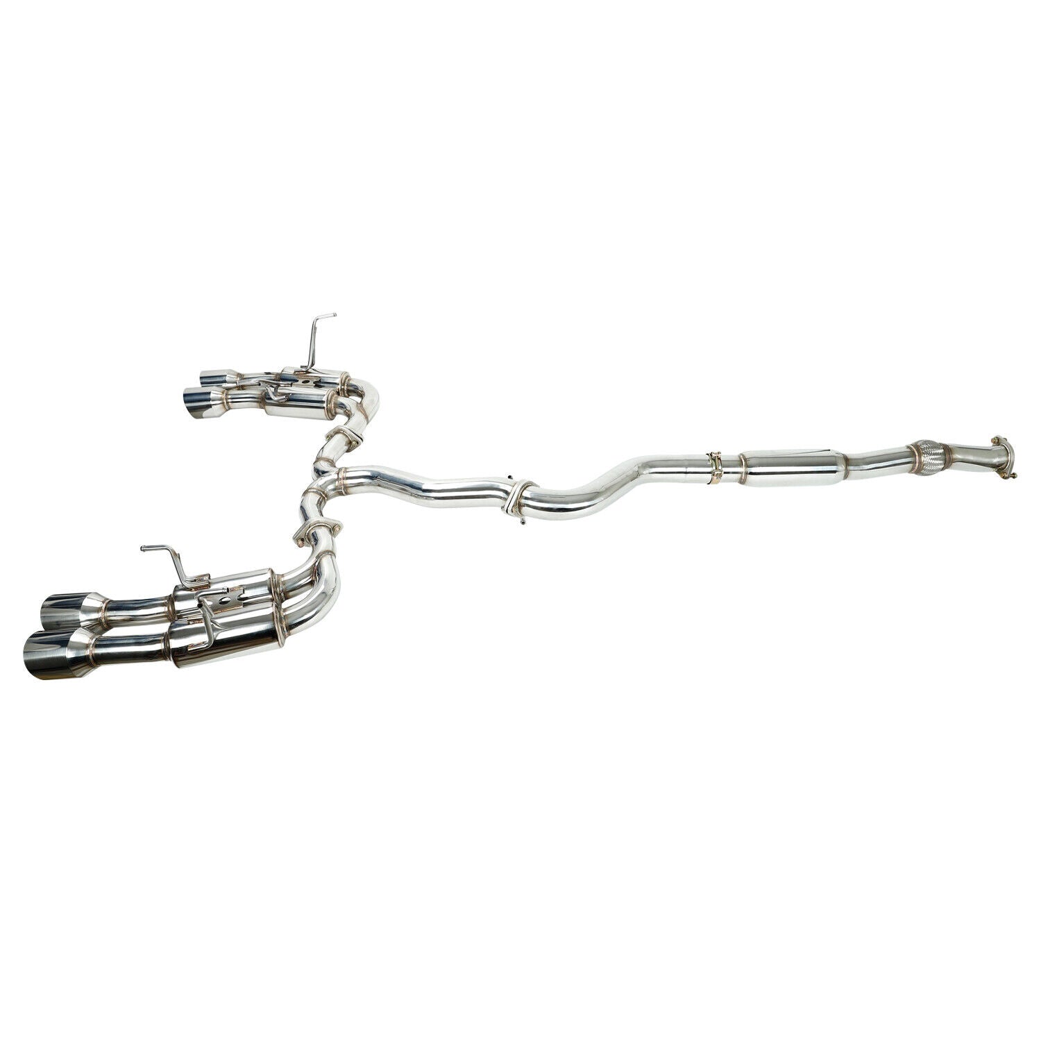 Cabeçalho de escape CAT Back Dreta para Subaru WRX/STI 2015+ R400 Quad Tips Exepa