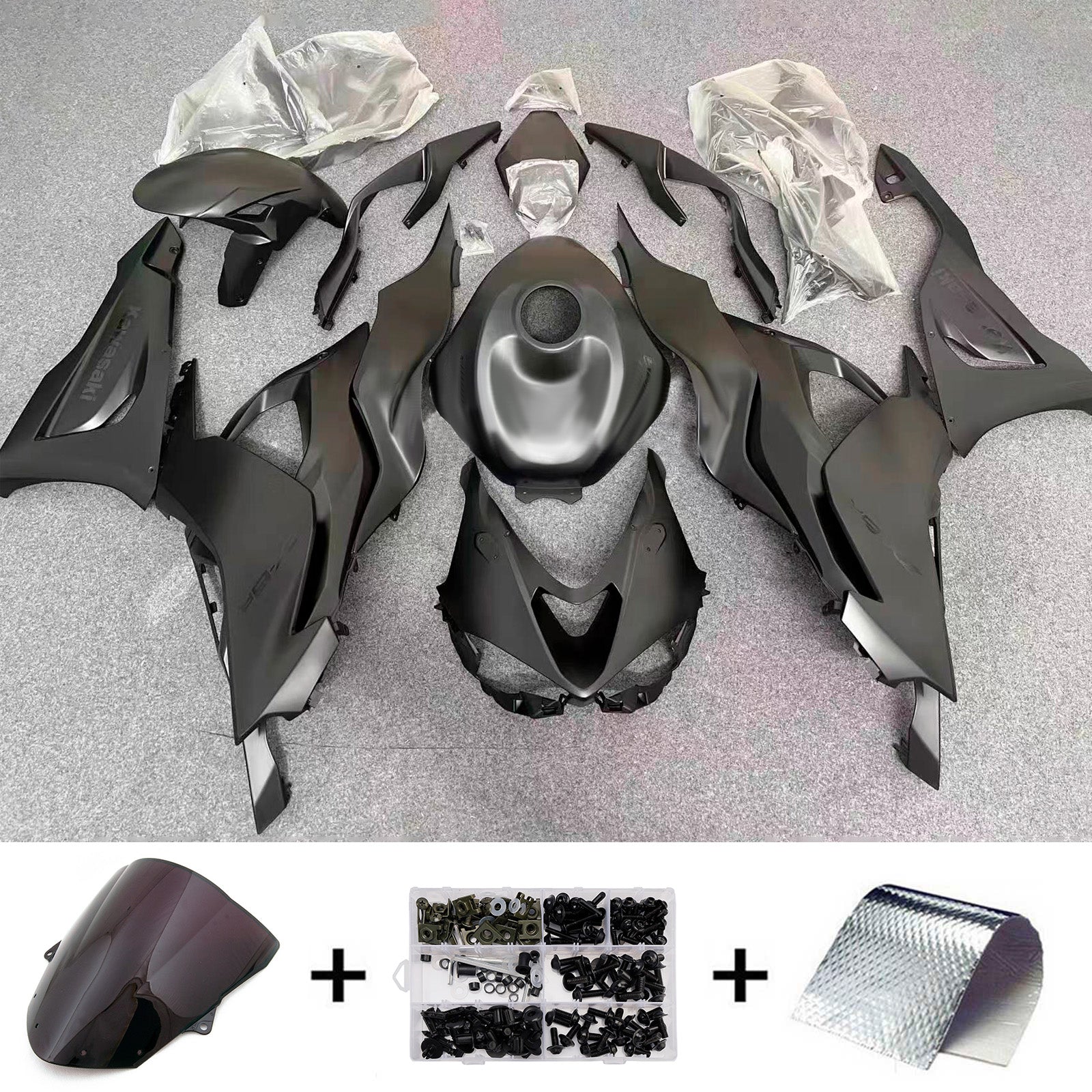 Kit carenatura iniezione carrozzeria in plastica ABS adatta per Kawasaki ZX-6R 2024-2025