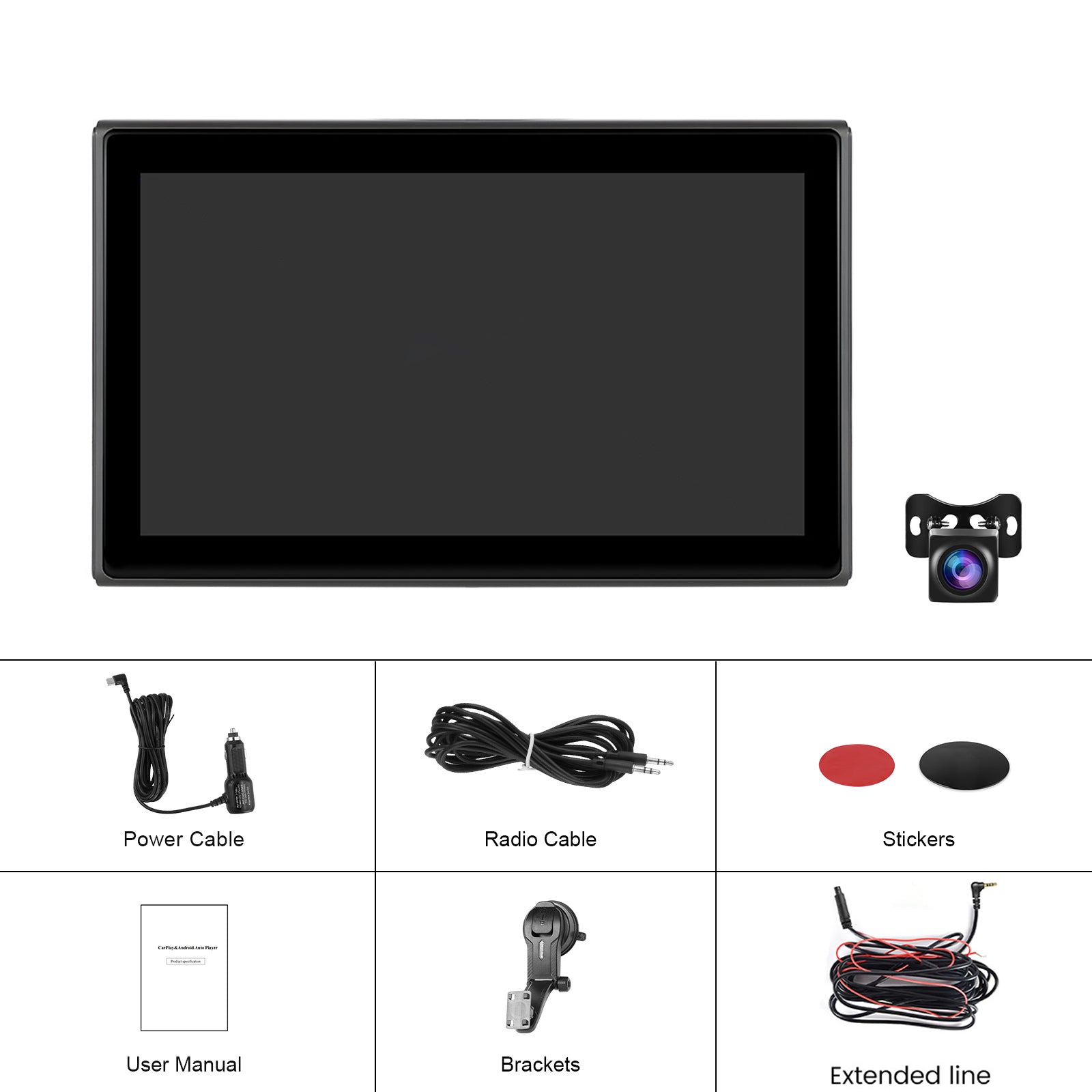 7-inch volledig touchscreen Apple CarPlay Android Auto Switching Display AHD-camera