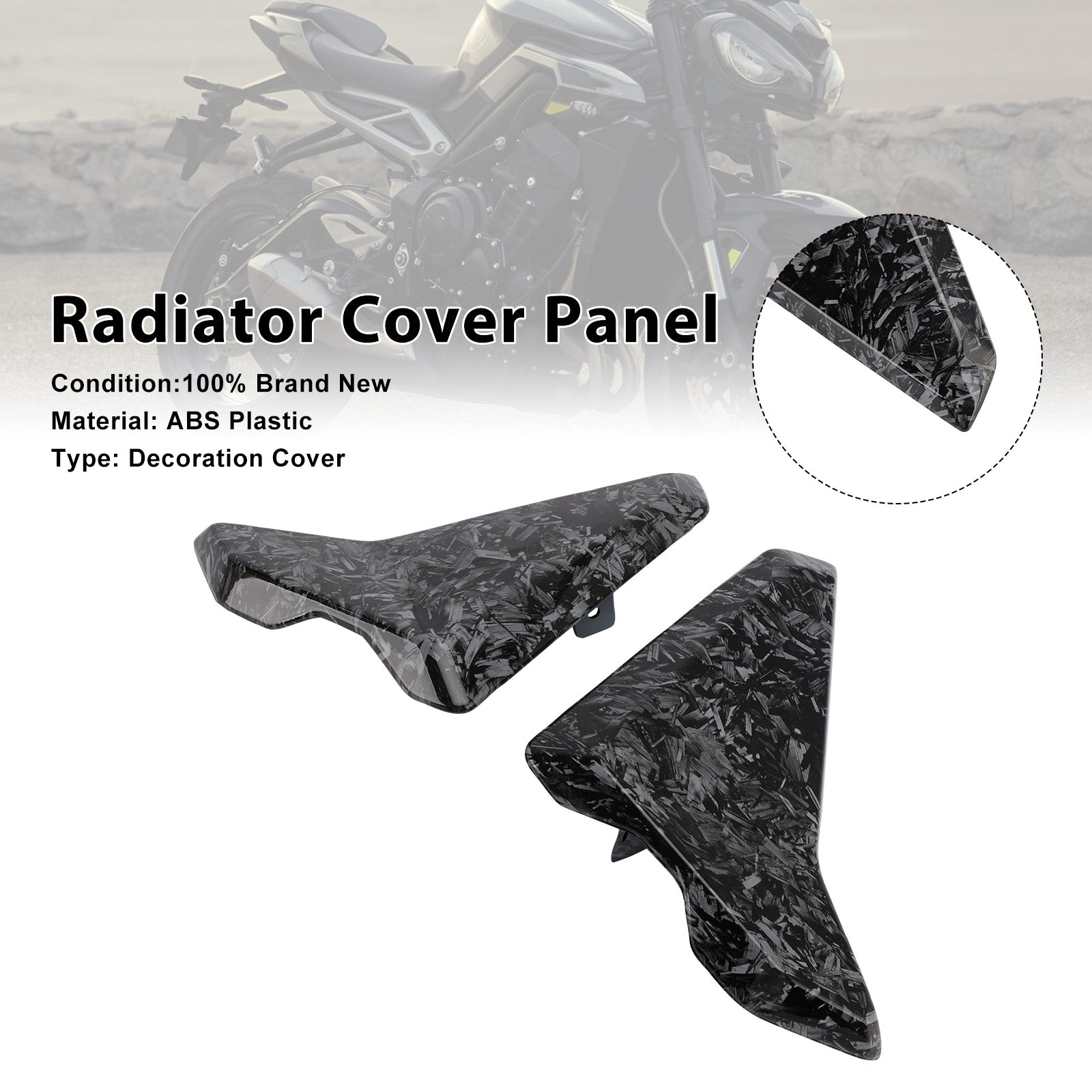 Radiator Side Cover Fairing Panels For Street Triple 765 R/RS 2023-2025