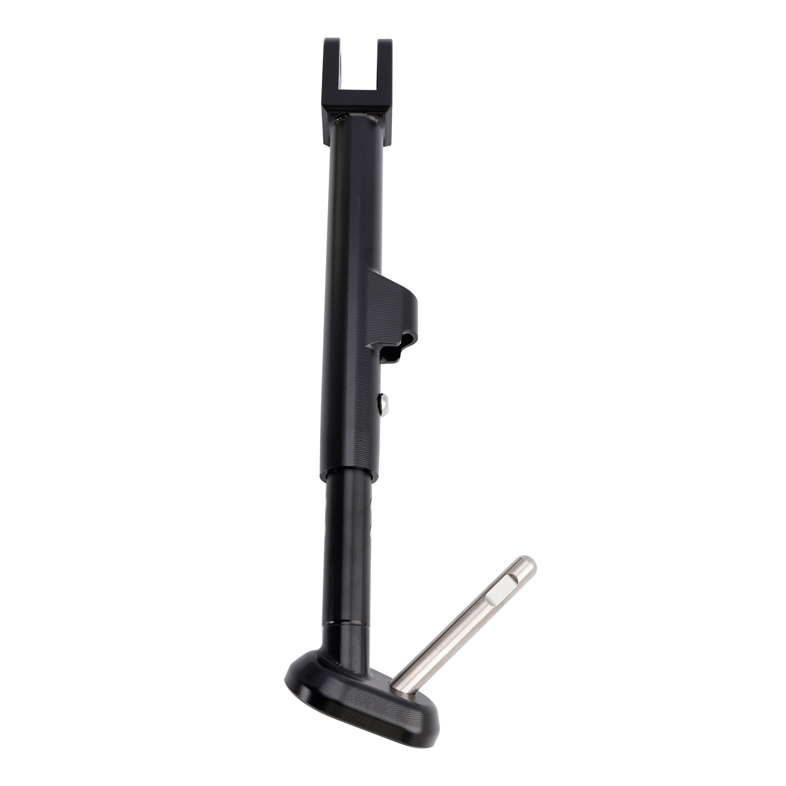 2024-DAYTONA 660 Ajuste o suporte lateral do pé