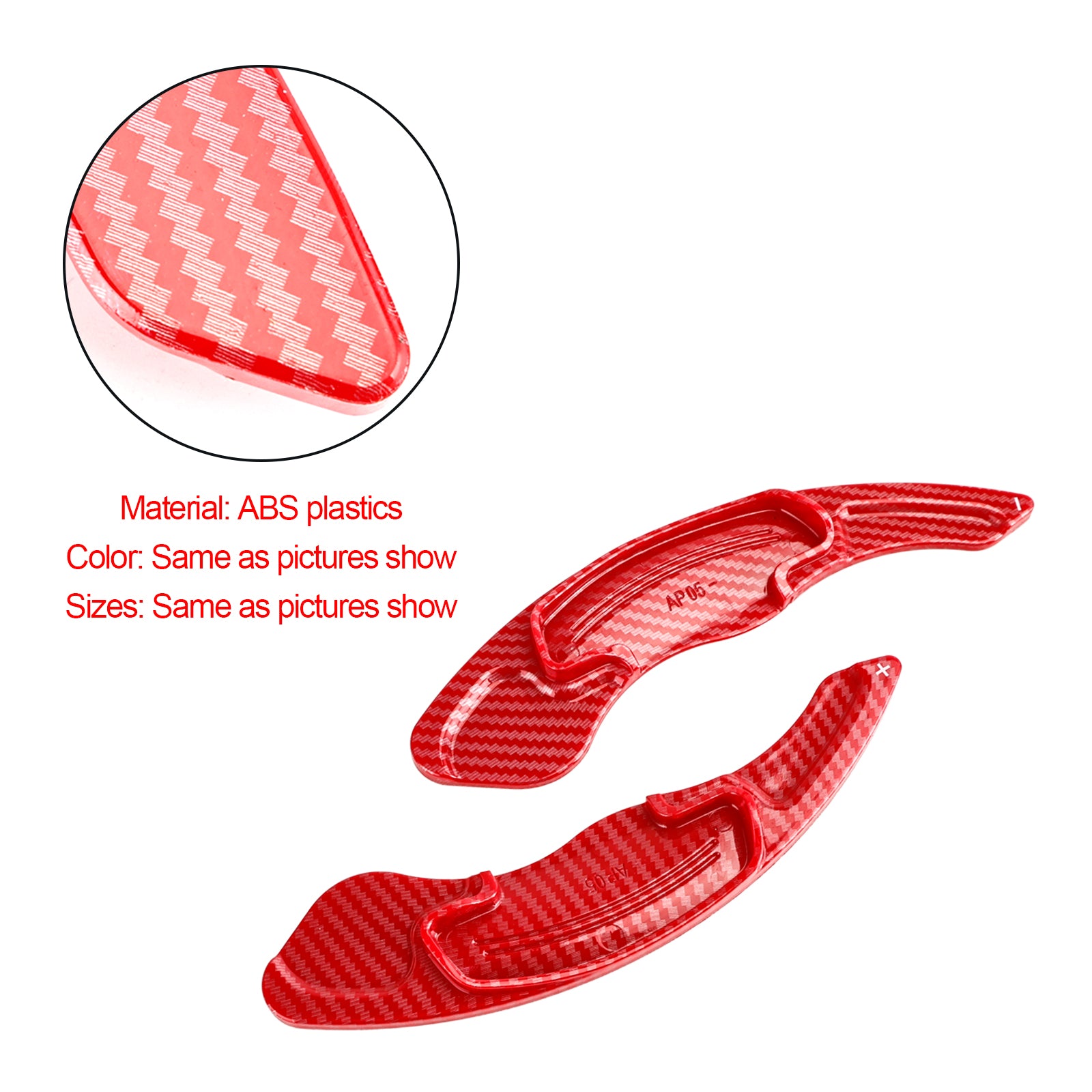 Extensão de shifter de roda de direção vermelha ajuste a Honda Accord 2014-2019