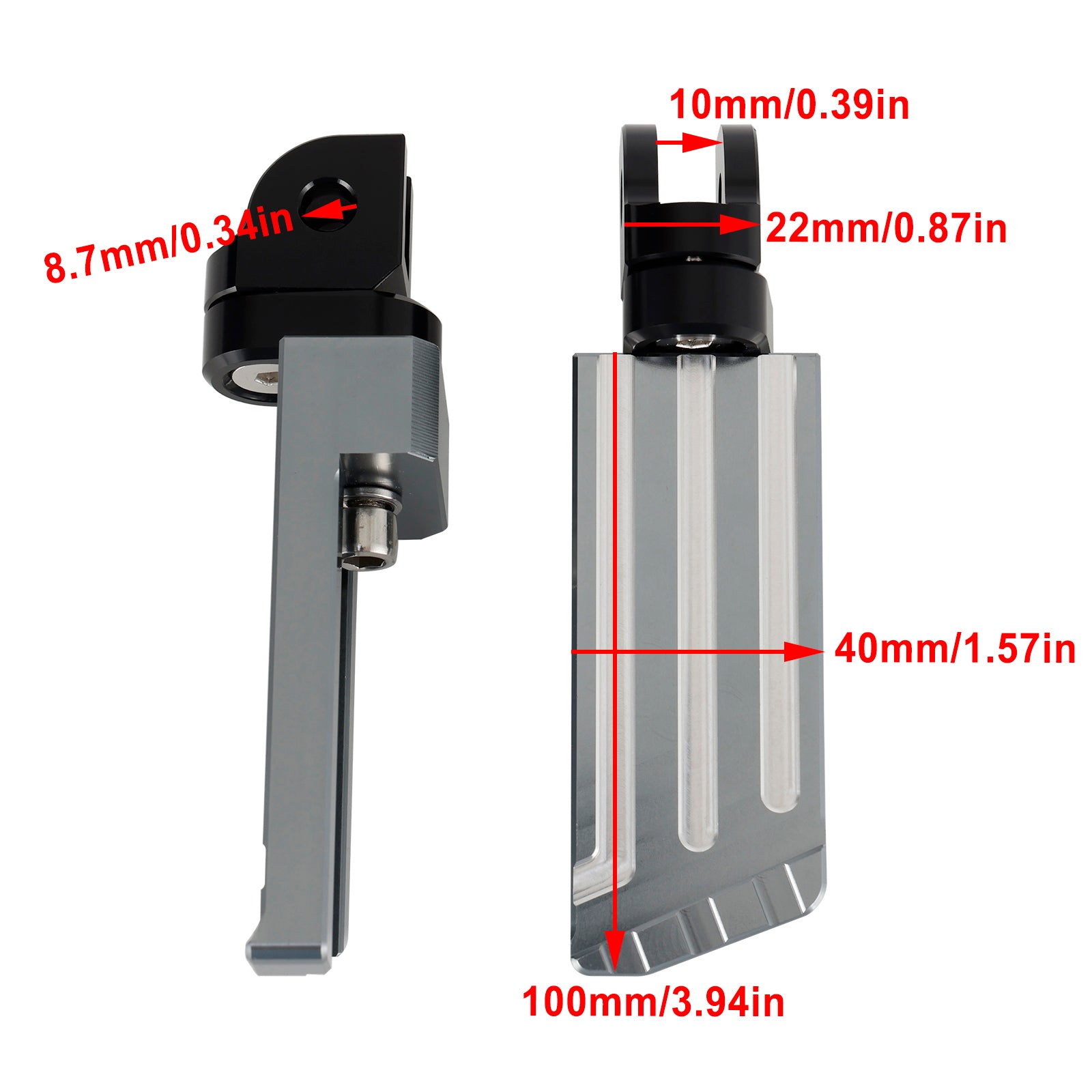 Front Footrests Foot Peg Fit For Honda Rebel 1100/CMX 1100/CM1100/DCT 2021-2022