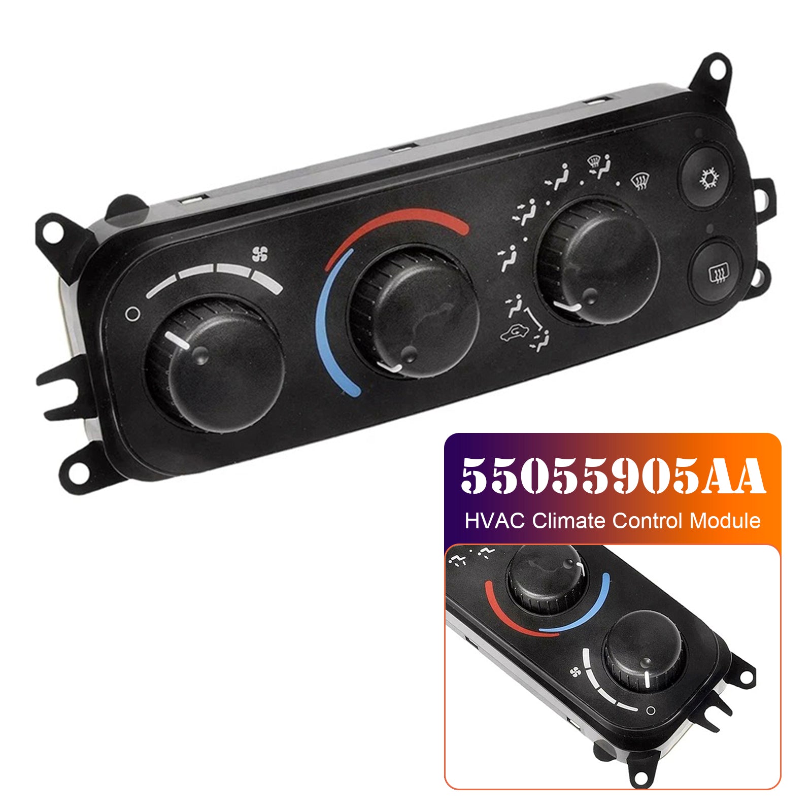 2002-2005 Dodge Ram 1500 2500 3500 HVAC klimakontrollmodul 55055905AA