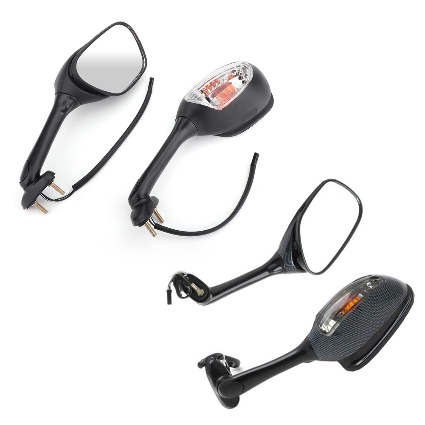 2002-2015 Suzuki GSXR600 GSX-R750 GSXR1000 Rearview Mirrors w/Turn Signals