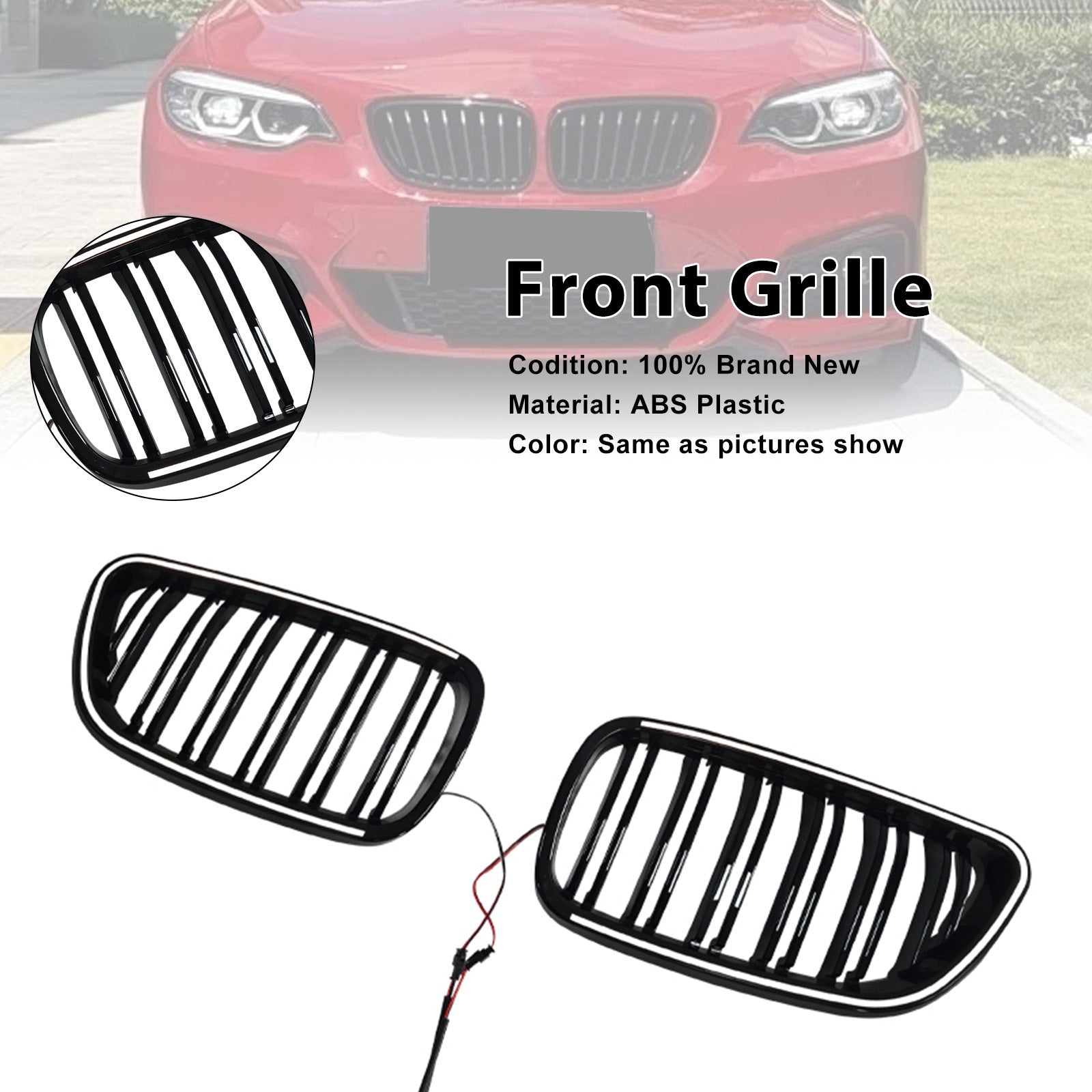 2014-2018 For BMW 2 Series F23 Front Kidney Grill Grille