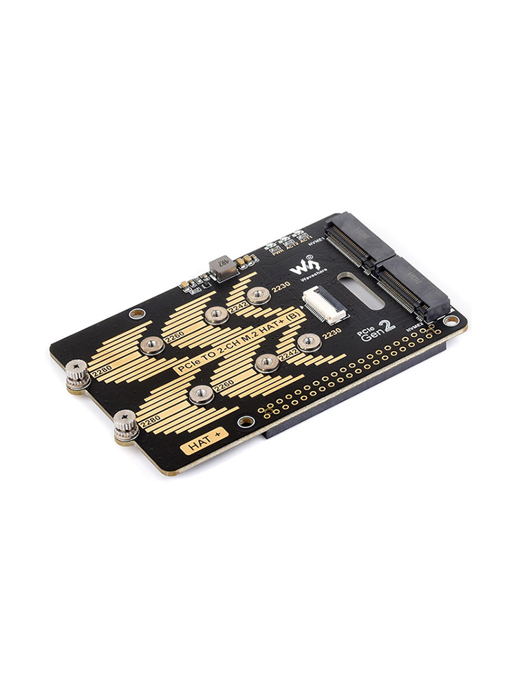 Raspberry Pi 5 PCIe Dual Channel Rotary Board NVME protokol Dual M.2 Tvrdý disk