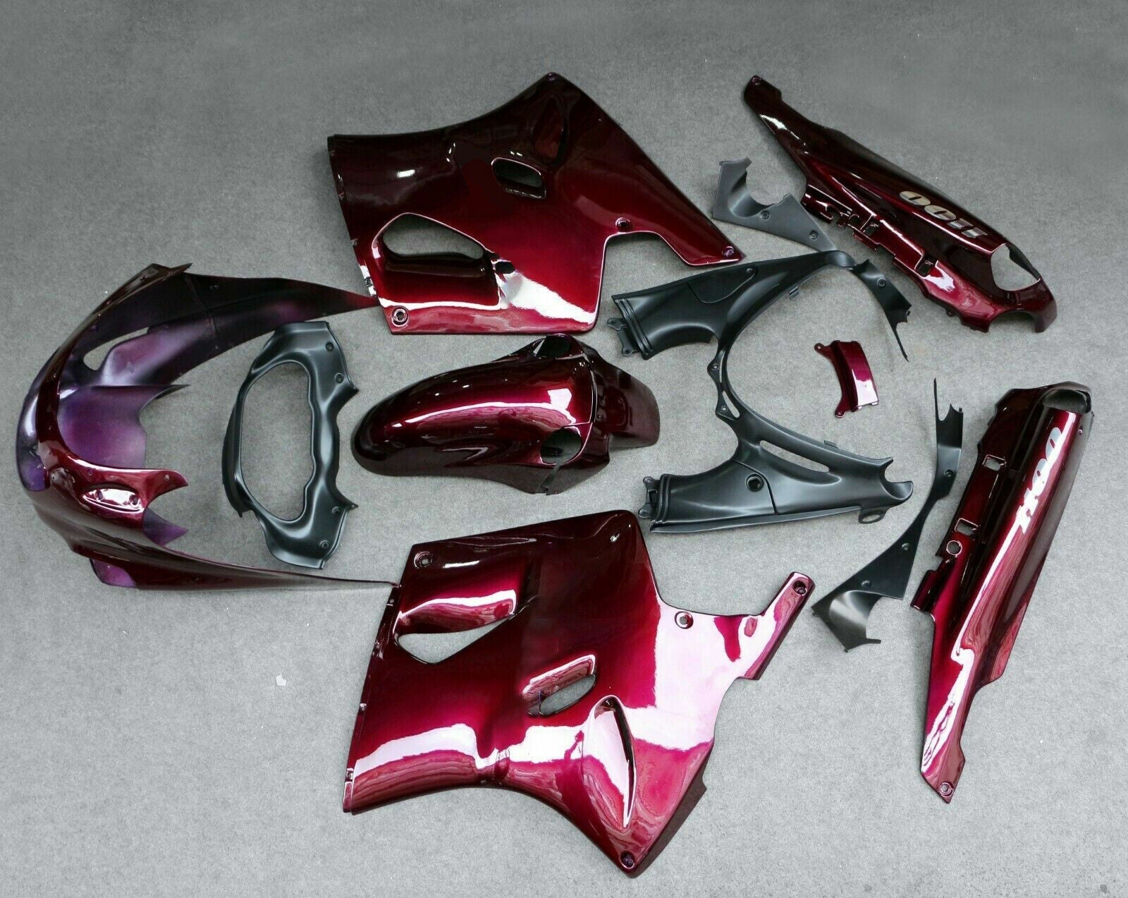 1993-2003 KAWASAKI ZZR1100 AMOTOPART INJECTION FAIRING KIT BODLOO PLAST