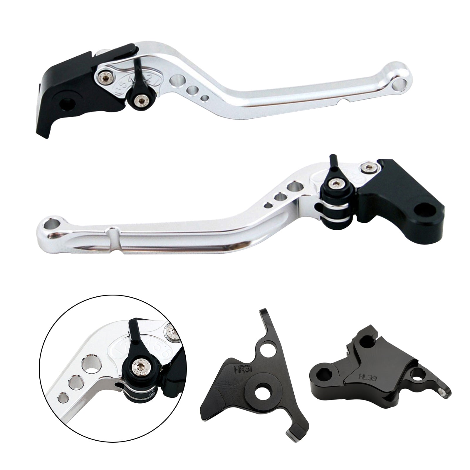 Palanca de freno de embrague larga apta para CFMOTO 450SS 450SR 21-23 450NK 23-24
