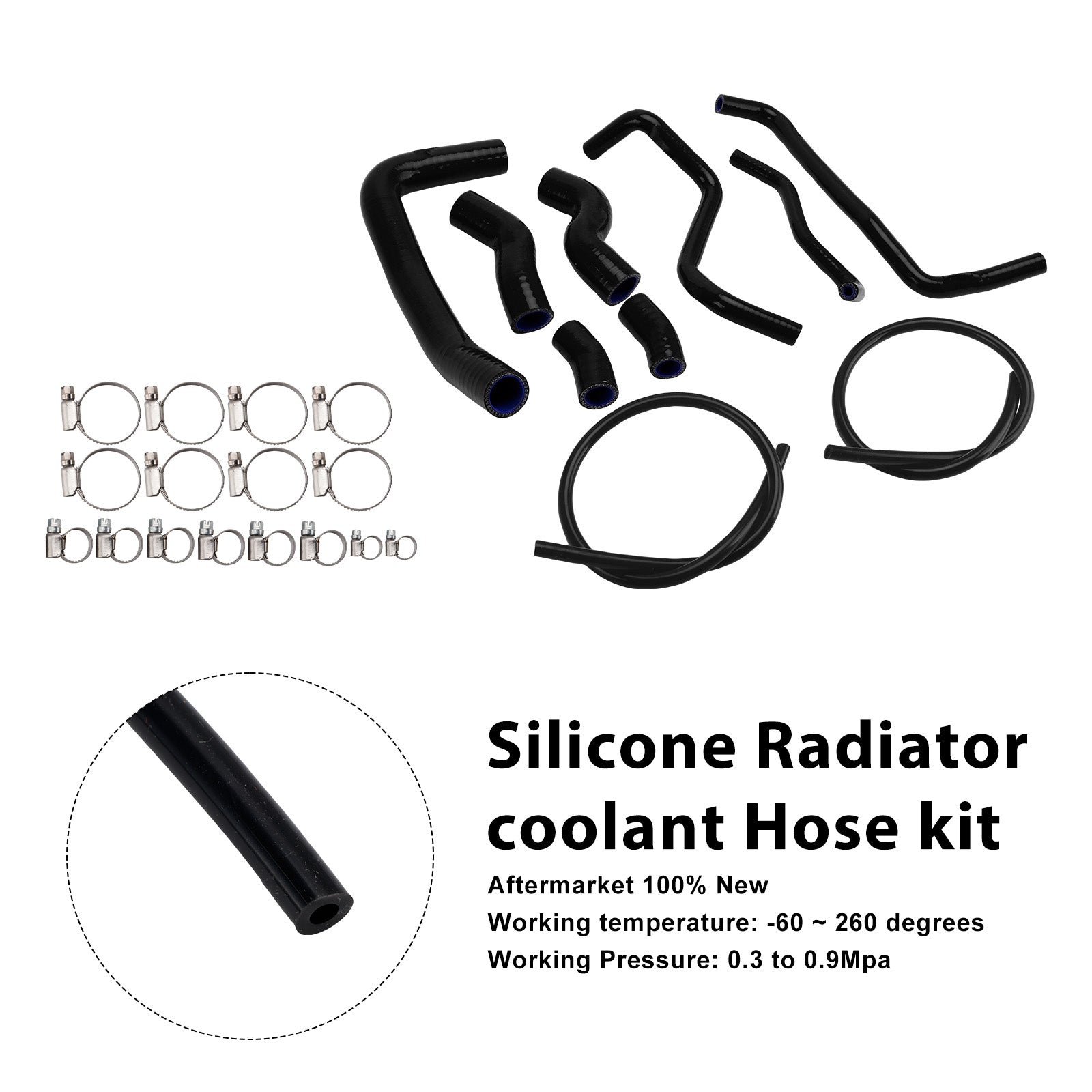 2016-2025 Suzuki SV 650 SV650 Silicone Radiator coolant Hose