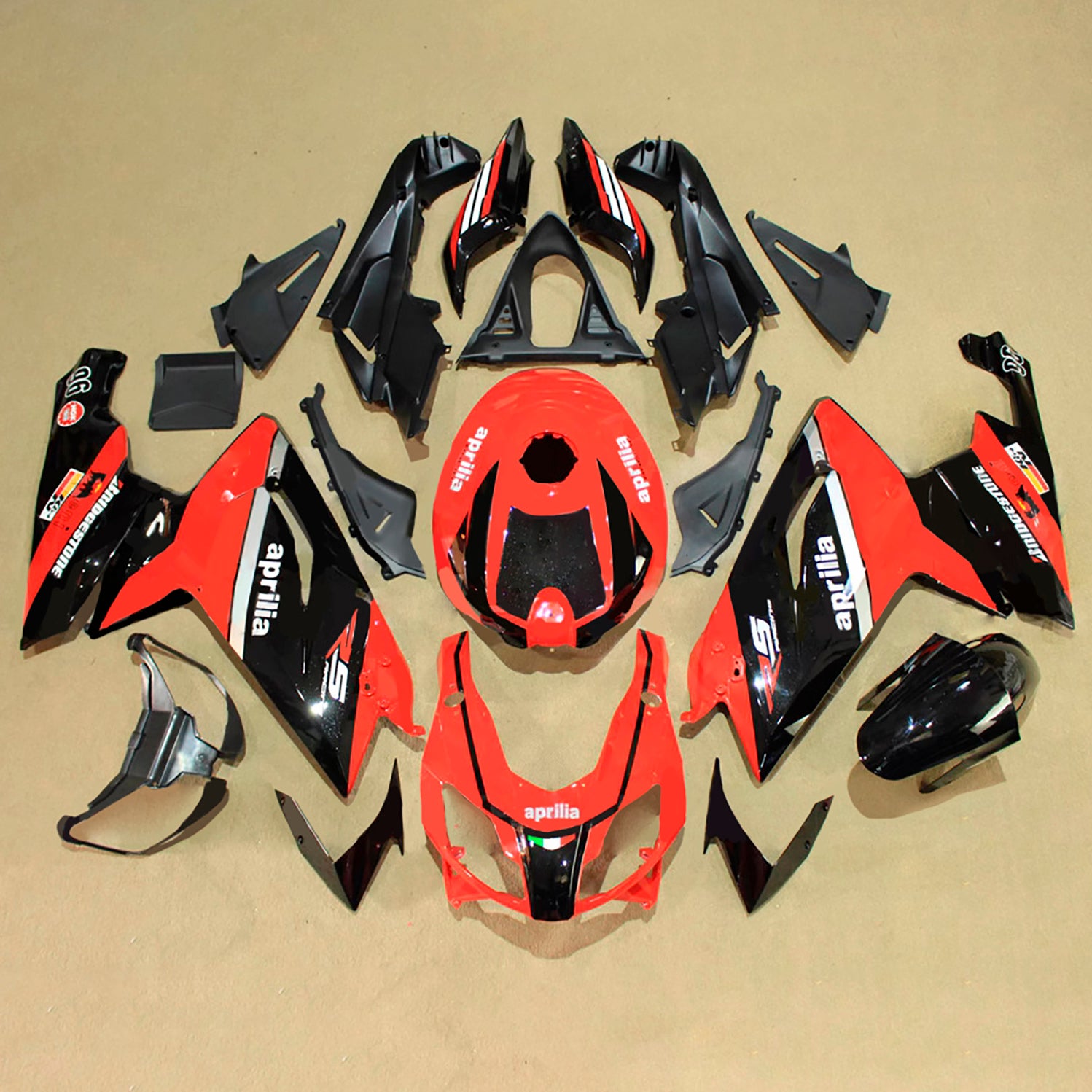 2006-2011 Aprilia Rs125 injektionsmässa kit Bodywork Plastic ABS