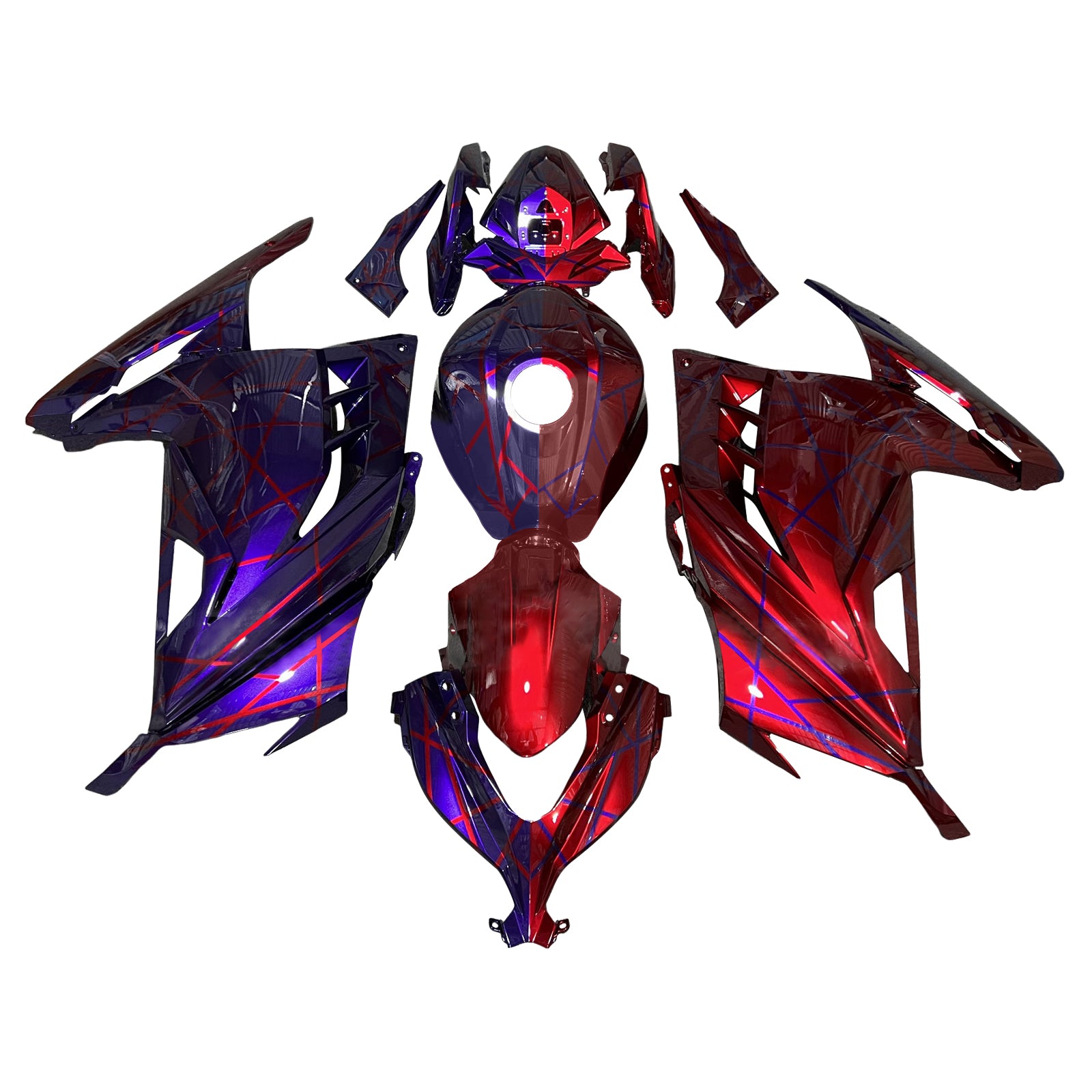 Injectie Kuip Kit Carrosserie Kunststof ABS geschikt voor Kawasaki EX300 Ninja 300 2013-2024