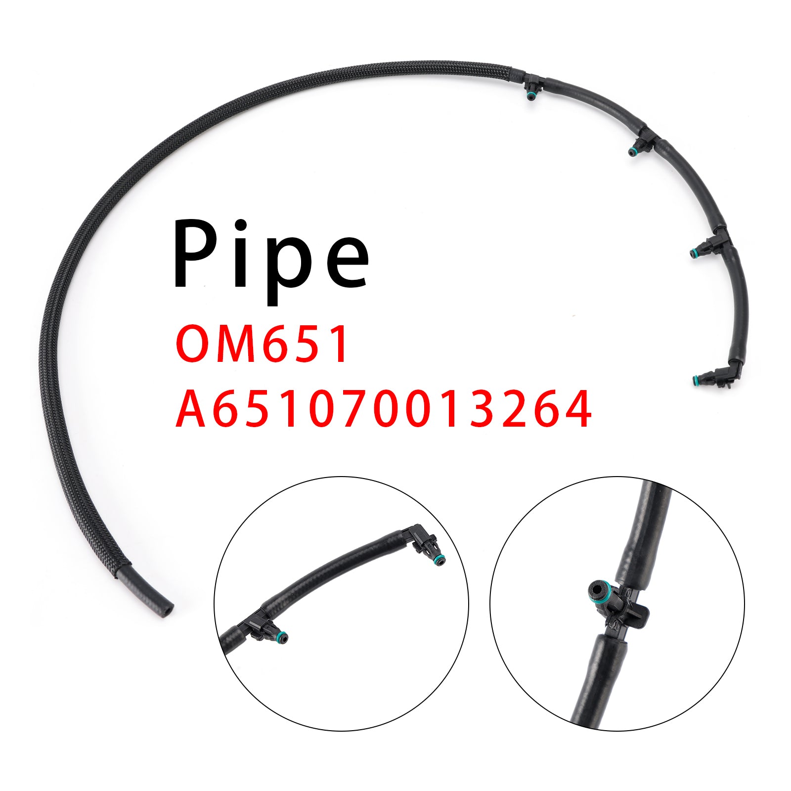 Leak Fuel Injector Line Pipe Diesel OM651 A651070013264 For Mercedes-Benz