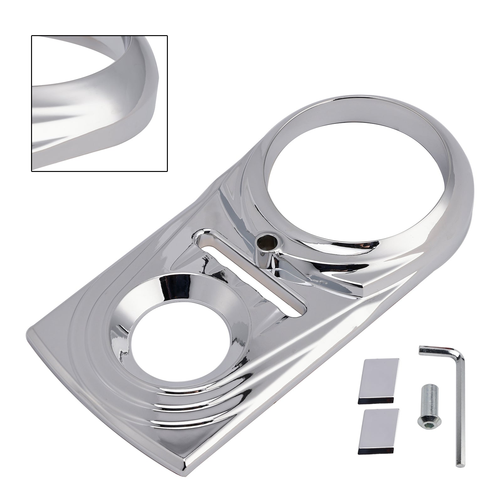 Gas Tank Dash Panel Insert Cover For Softail FLSTC FXST Street Glide