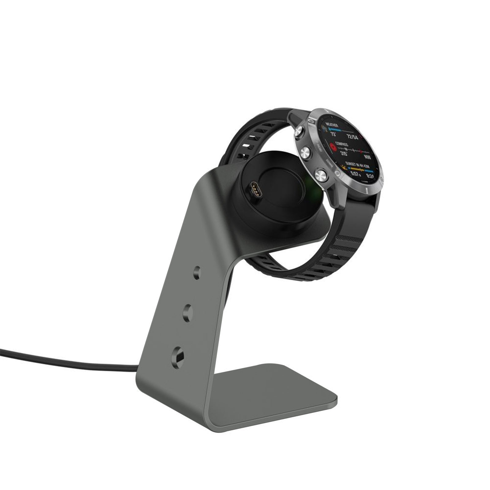 Nabíjacia nabíjačka Dock kompatibilná s Garmin Fenix 6s/6x/5s VivoActive 3/4S Grey