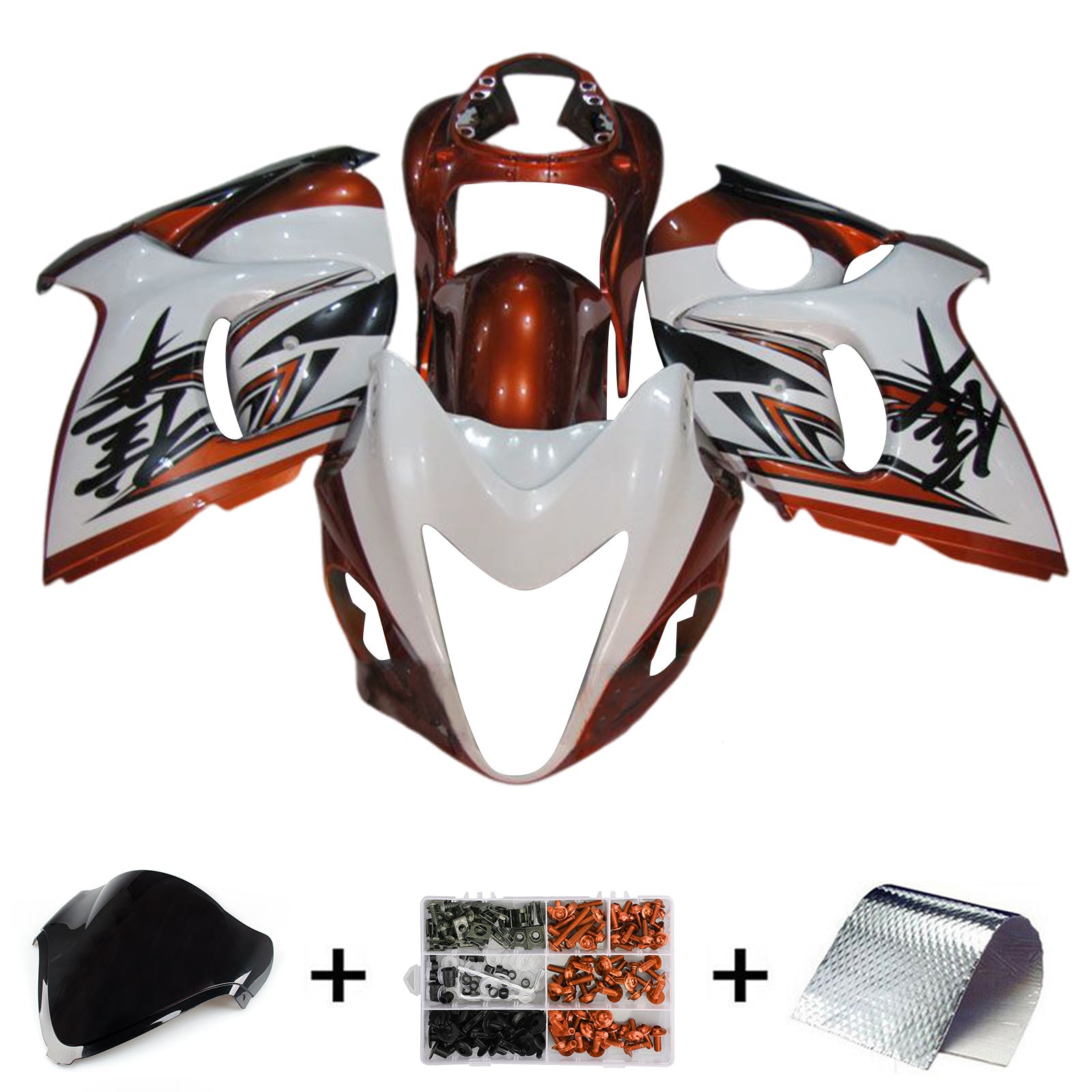 2008-2020 Suzuki Hayabusa GSX1300R Injektionsmässa kit Bodywork Plastic ABS