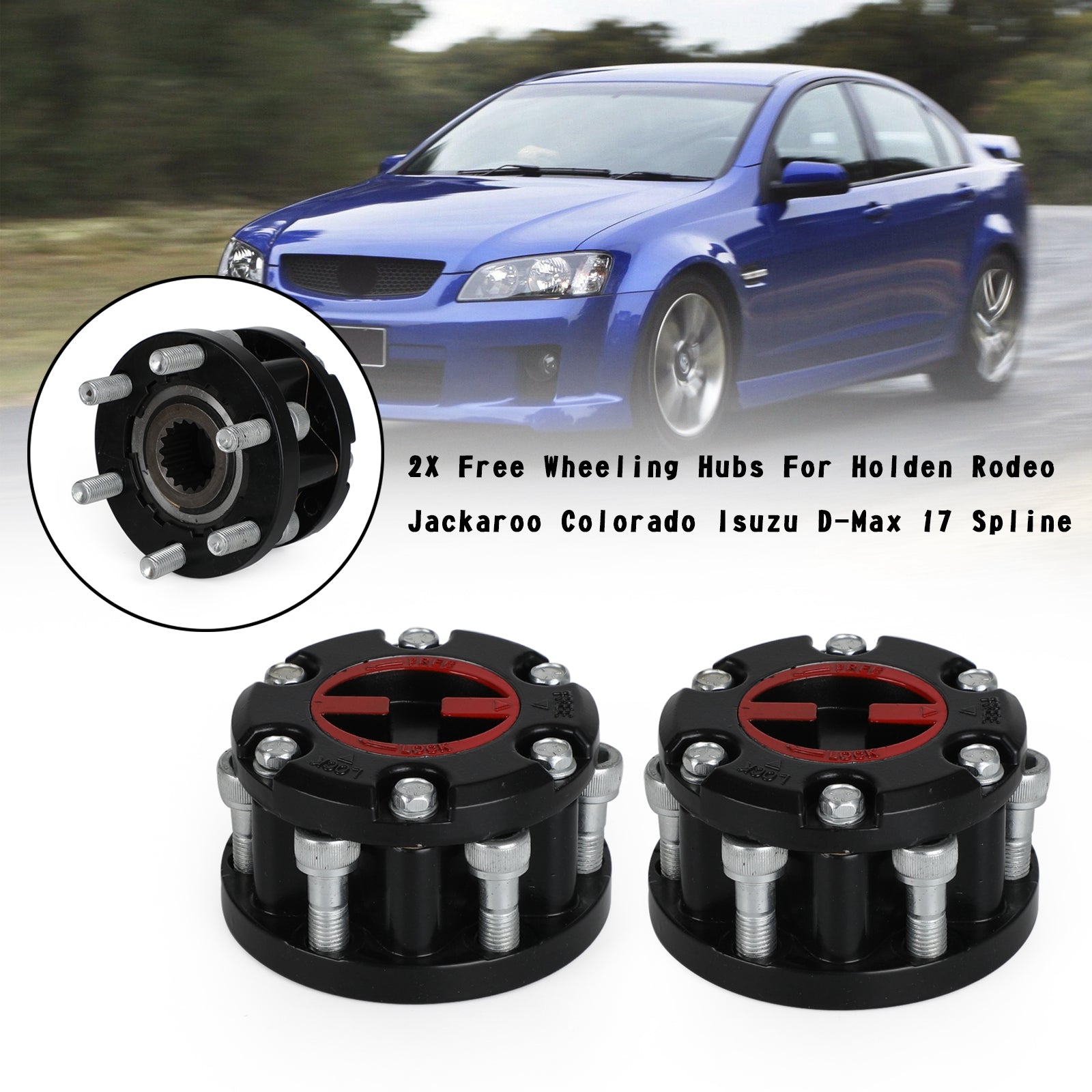 ISUZU KB2500 2X Free Wheeling Hubs 17 Spline Generic