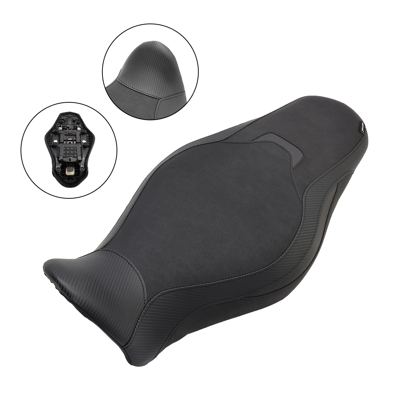 2021-2023 Yamaha Mt-09 Mt-09Sp Asiento del pasajero delantero Cojín trasero Gris