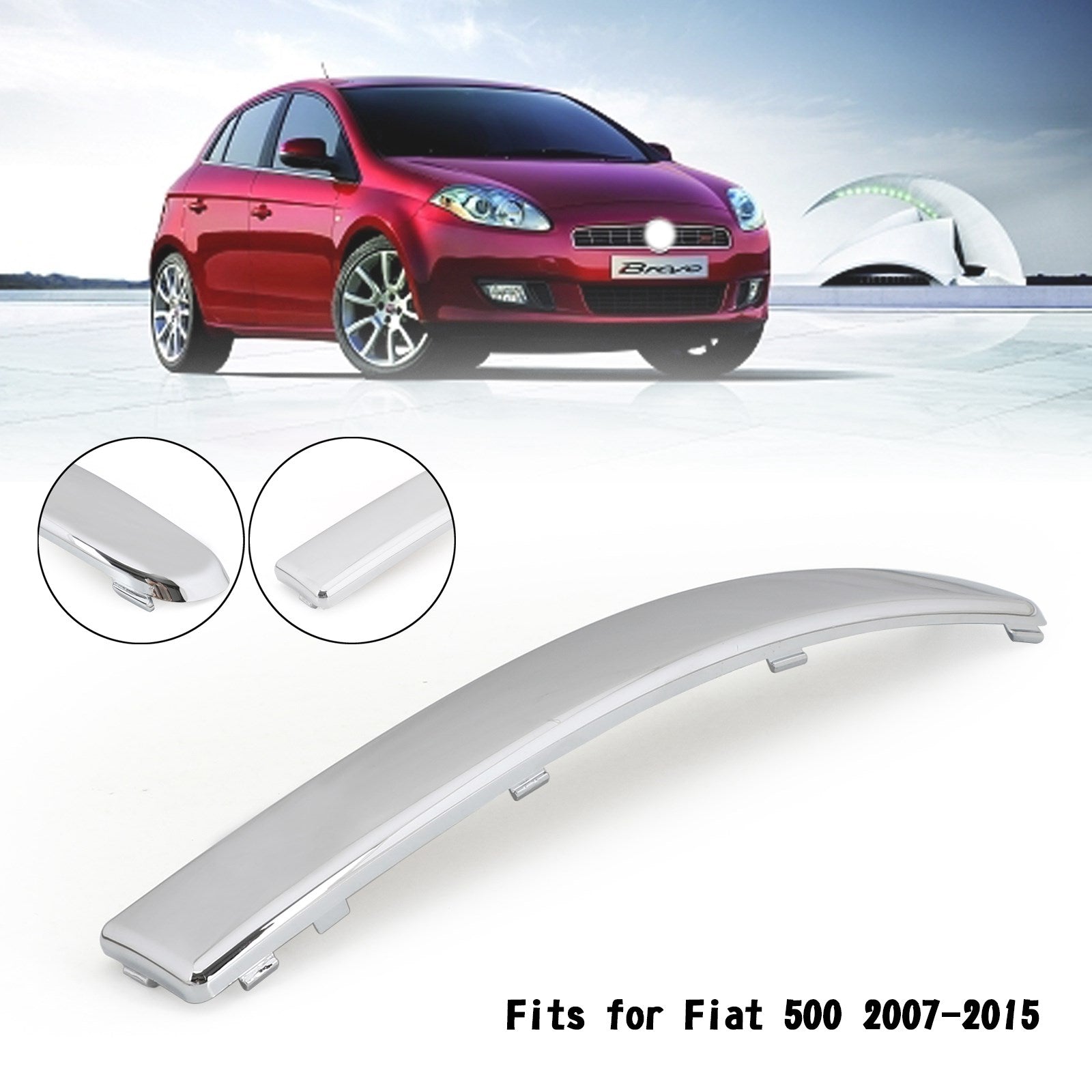 735642297 SIERLIJST VOORBUMPER 500 CHROO | B.V 735642297 SIERLIJST VOORBUMPER 500 CHROO | B.V