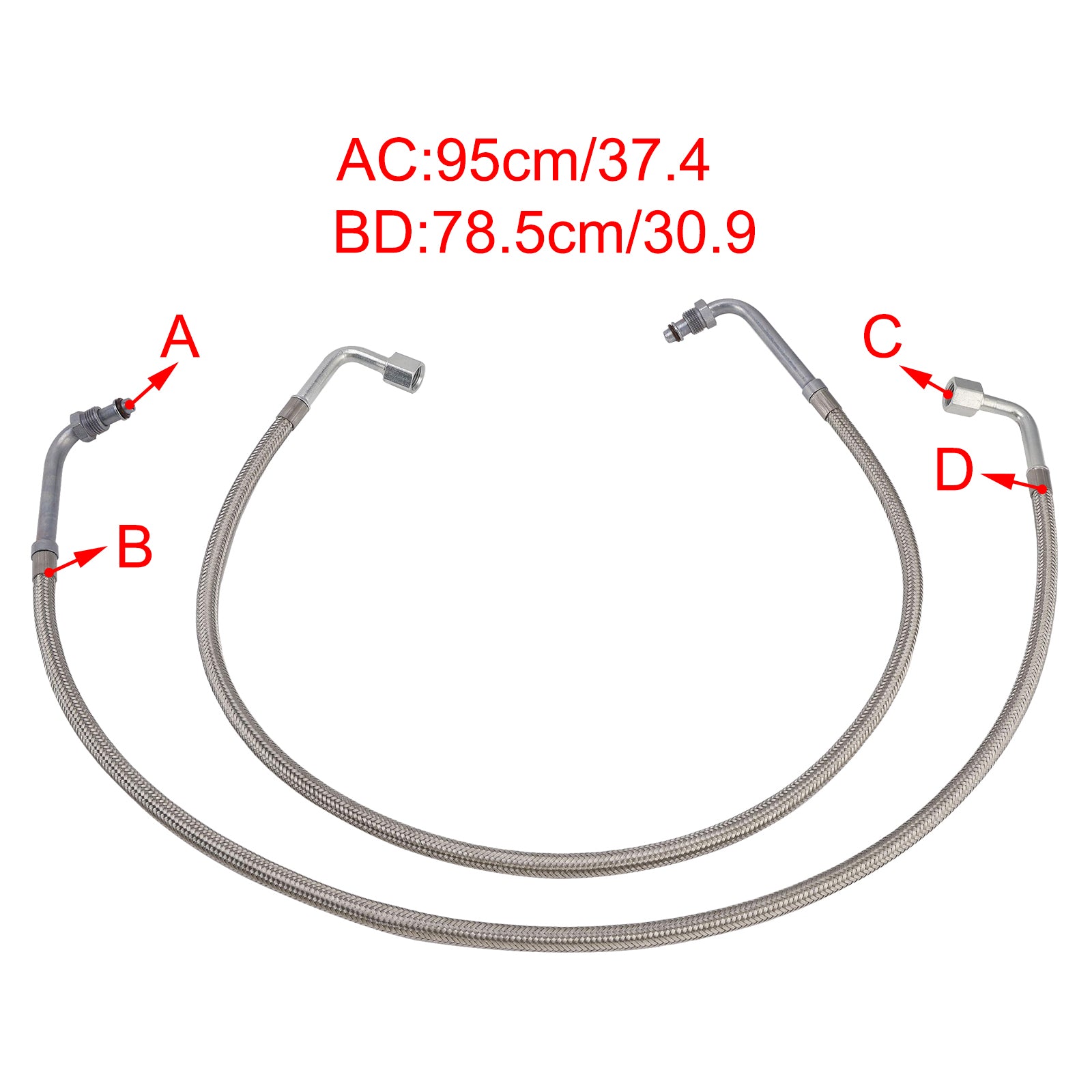 Pair Oil Cooler Lines Oil Hose 2204030 For Polaris Magnum Trail Boss 330 03-08
