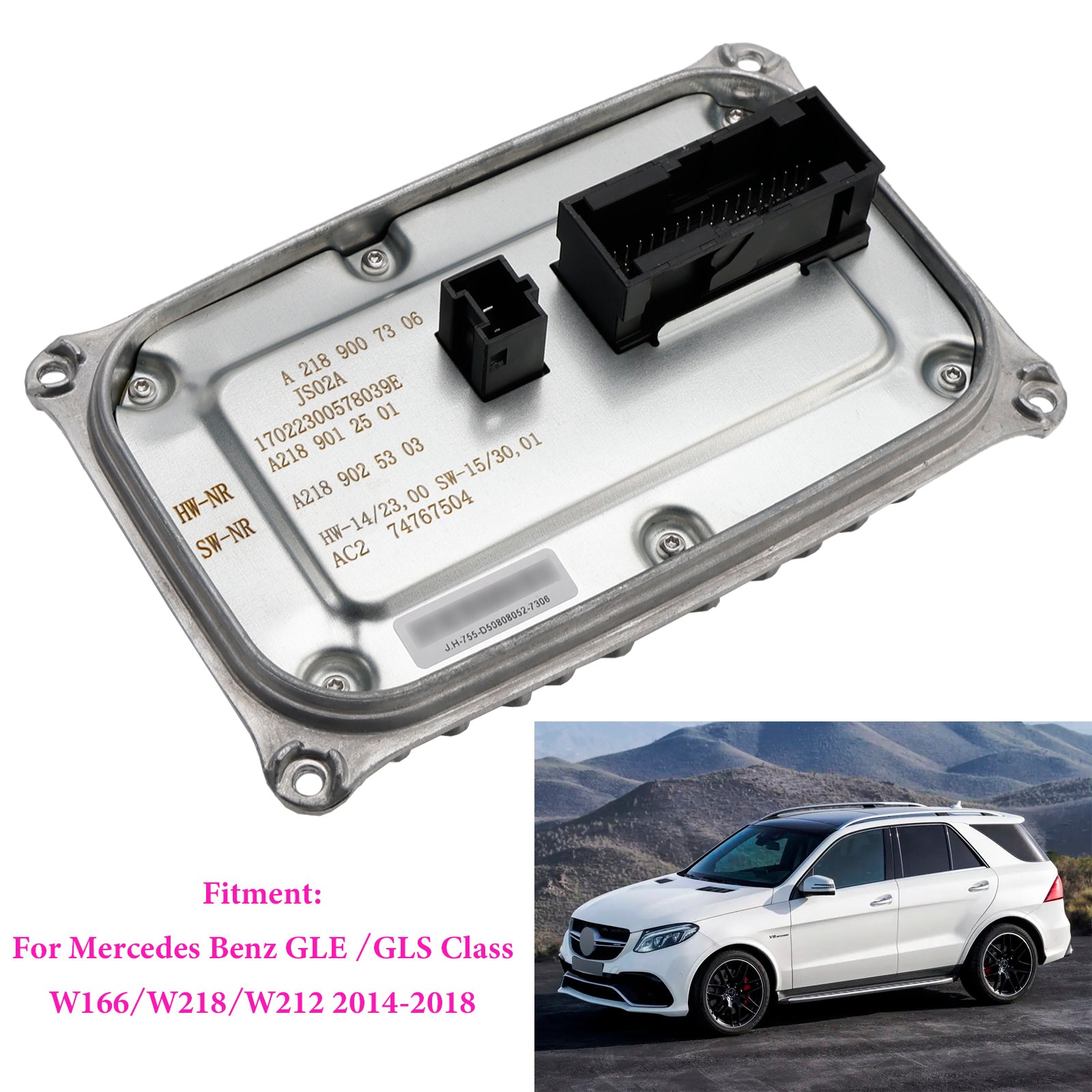 Headlight Ballast Control Module A2189007306 For Mercedes Benz W166/W218/W212