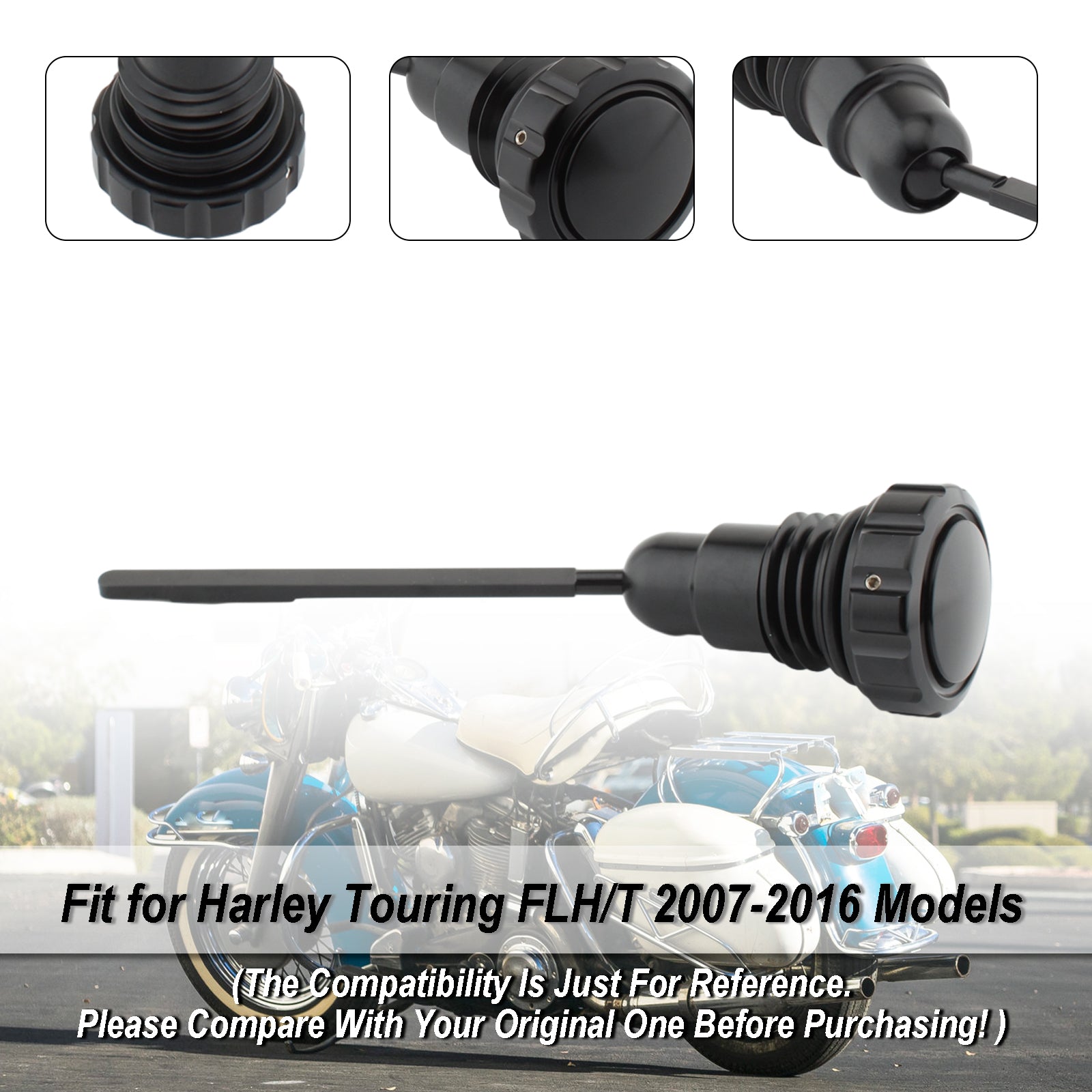 2007-2016 Harley Touring Flh/T Modèles Plug de capuchon de chariot à huile pour la tournée FLH/T