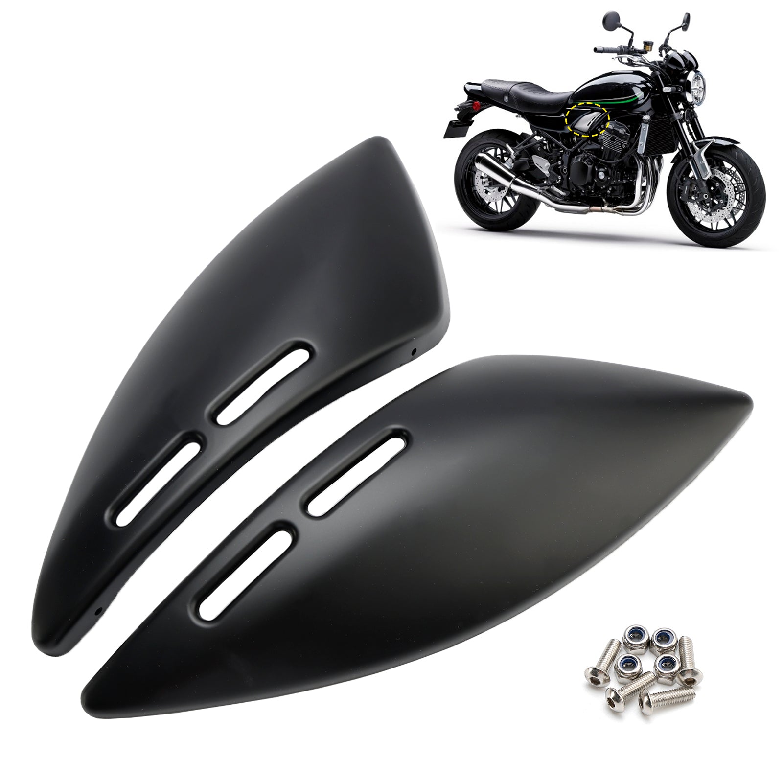 2018-2024 Kawasaki Z900RS Gas Tank Side Cover Panel Fairing Cowl