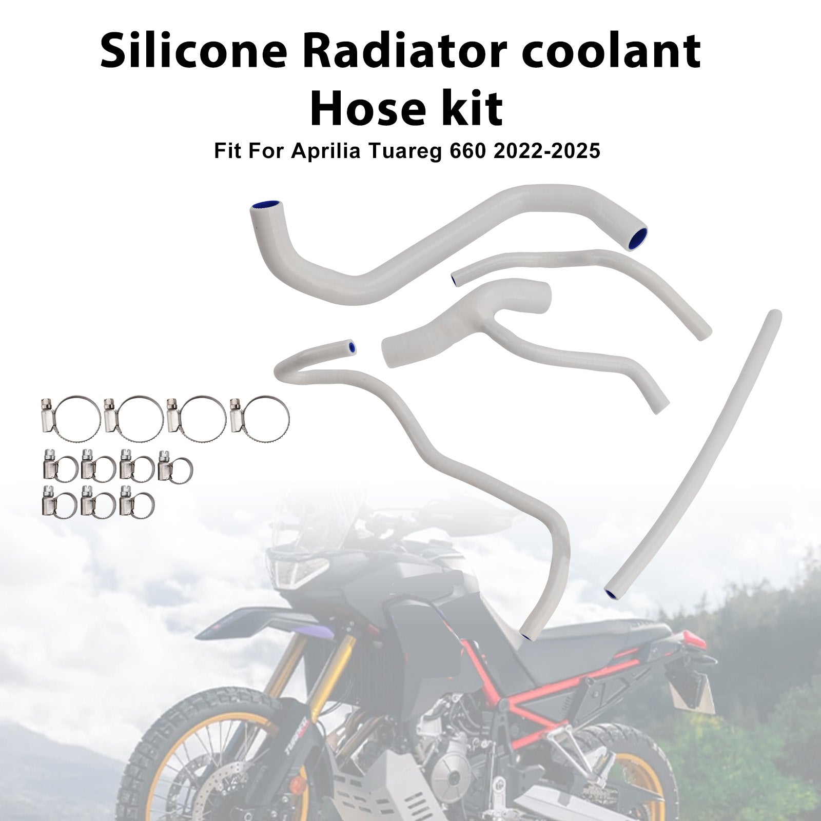 2022-2025 Aprilia Tuareg 660 Silicone Radiator coolant Hose