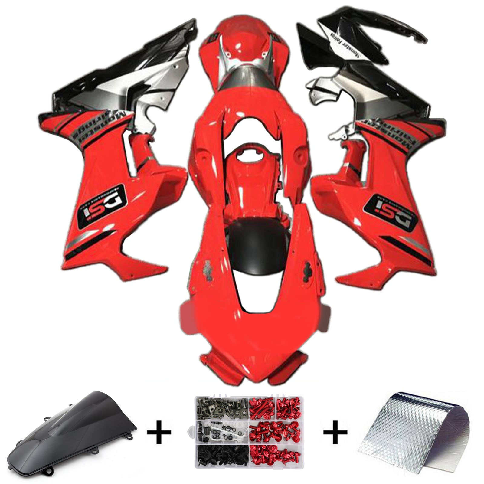 2017-2023 Honda CBR1000RR-injektionsmässa kit Bodywork Plastic ABS