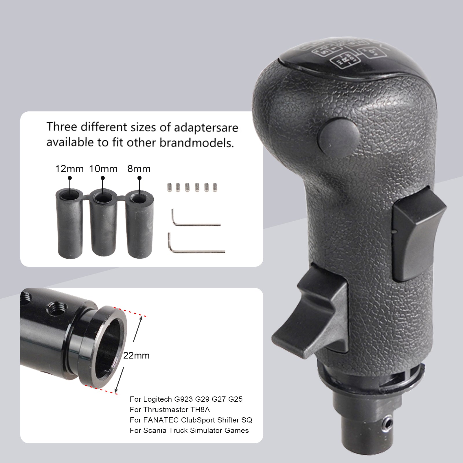 Ny PC USB -girskiftknott for Logitech G923 G29 G27 G25 TH8A Racing Games