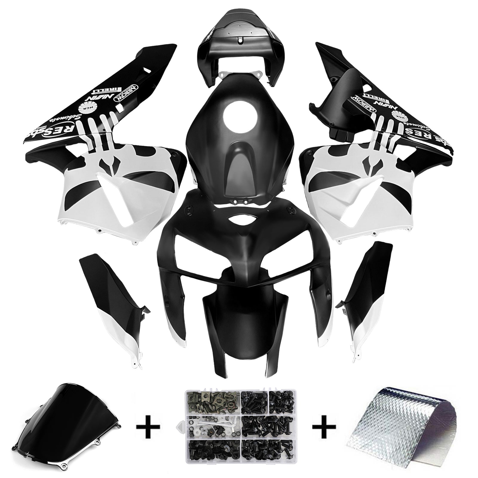 Injektionsmässa Kit Bodywork Plastic ABS för Honda CBR600RR 2005-2006 F5