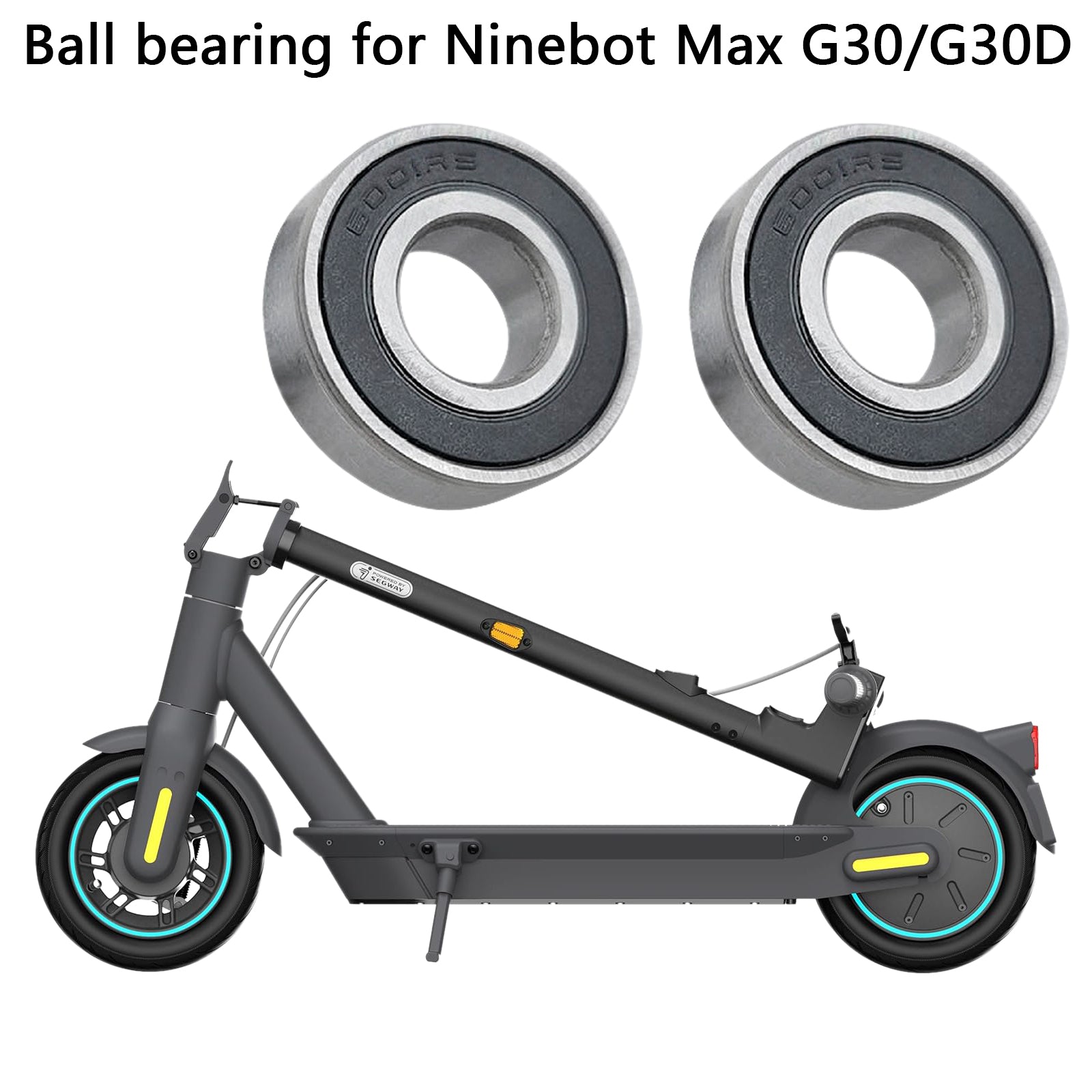 2pcs Electric Scooter Rolamentos de esferas da roda dianteira para Ninebot Max G30 G30D