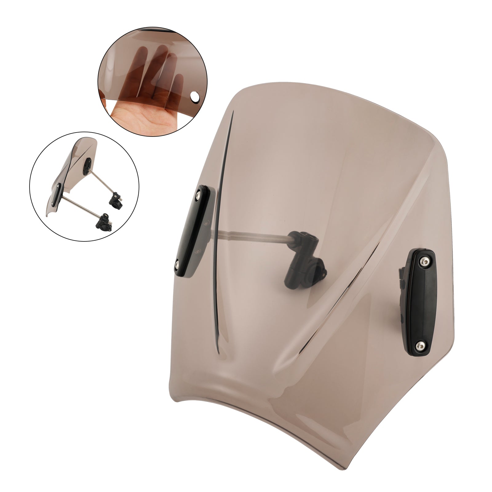 Motorfiets met 22mm/7/8" stuur Windscherm Windscherm Universeel