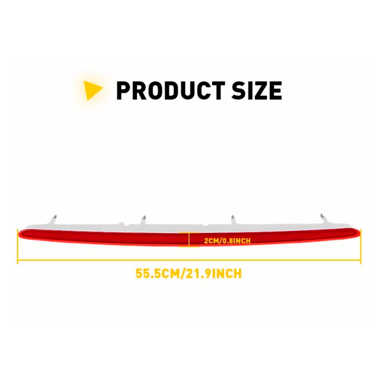 Rött tredje bromsstoppljus 63257164978 För BMW 1-serie 128i 135i M E82 E88