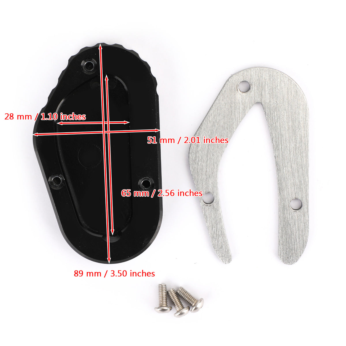 2018-2020 TRIUMPH Bonneville T100 Kickstand Enlarge Plate Pad Generic