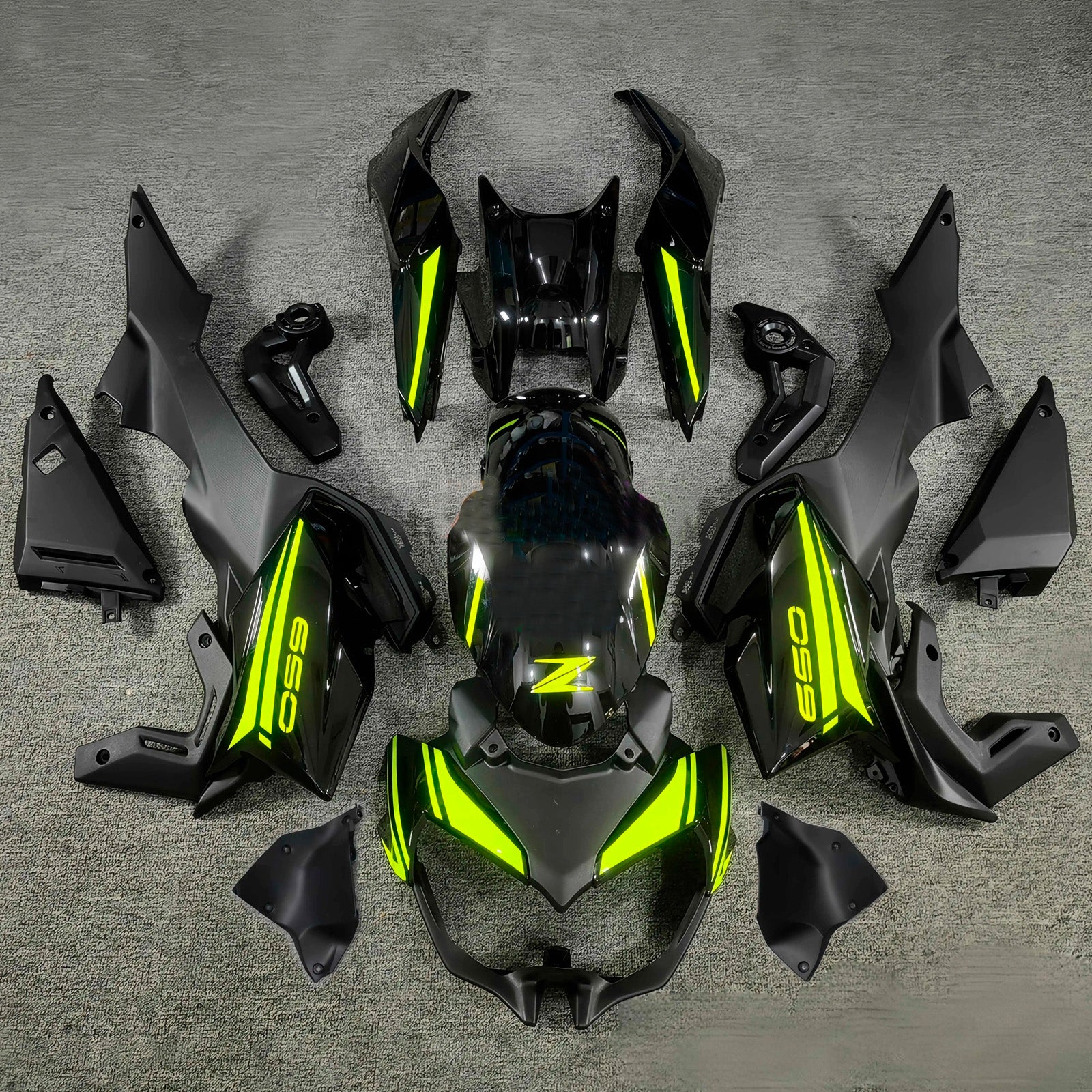 Kit carenatura iniezione carrozzeria in plastica ABS adatta per Kawasaki Z650 2020-2023