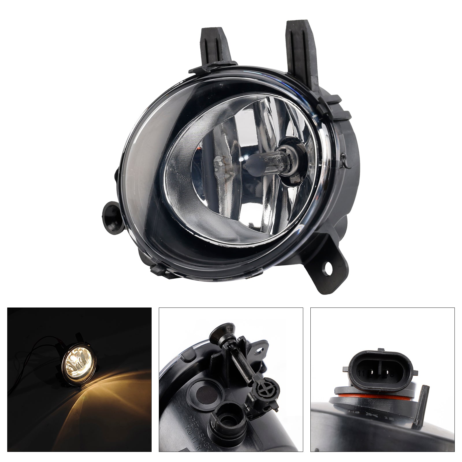 1 ks pravé hmlové svetlo s žiarovkami pre BMW F20 F21 F30 F31 F80 2011-2019