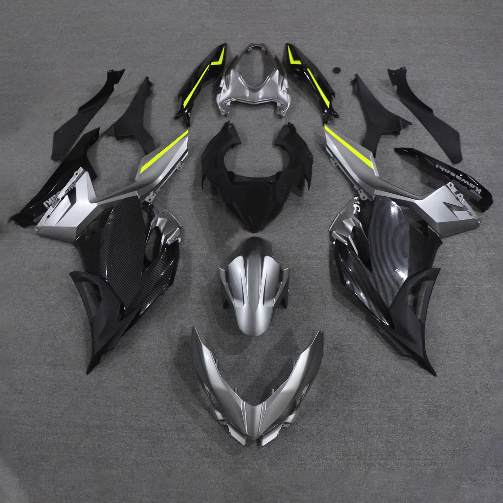 Kit carena iniezione carrozzeria in plastica ABS adatta per Kawasaki EX400 Ninja400 2018-2024
