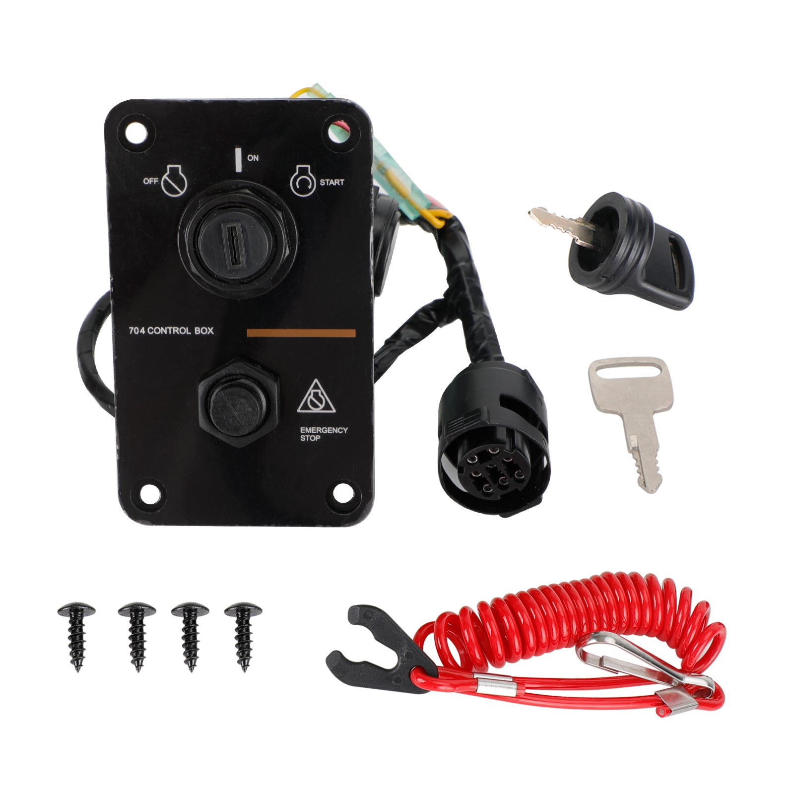Panel de interruptor de motor único apto para motores fueraborda Yamaha 704-82570-08-00