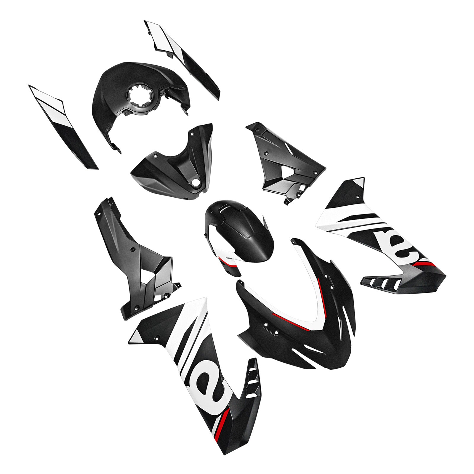 Vstrekovanie ABS plastová kapotážová súprava pre kapotáž pre Aprilia RS457 2024-2025 08#