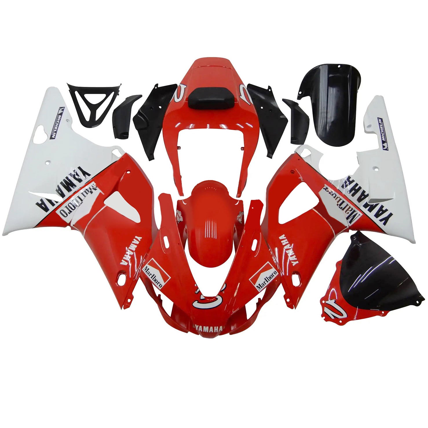 1998-1999 YAMAHA YZF-R1 injektionsmässa kit Bodywork Plastic ABS