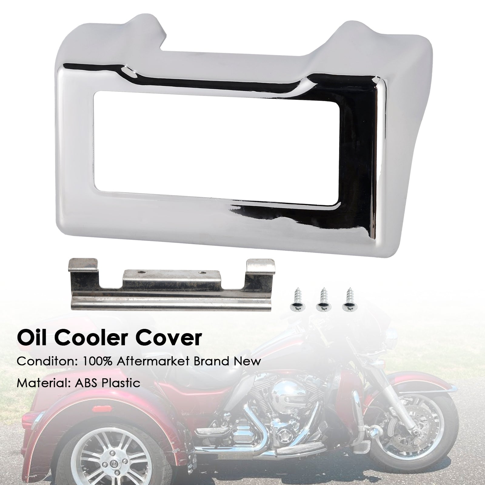 Oil Cooler Cover Fit For Touring Road King Street Glide 2011-2016