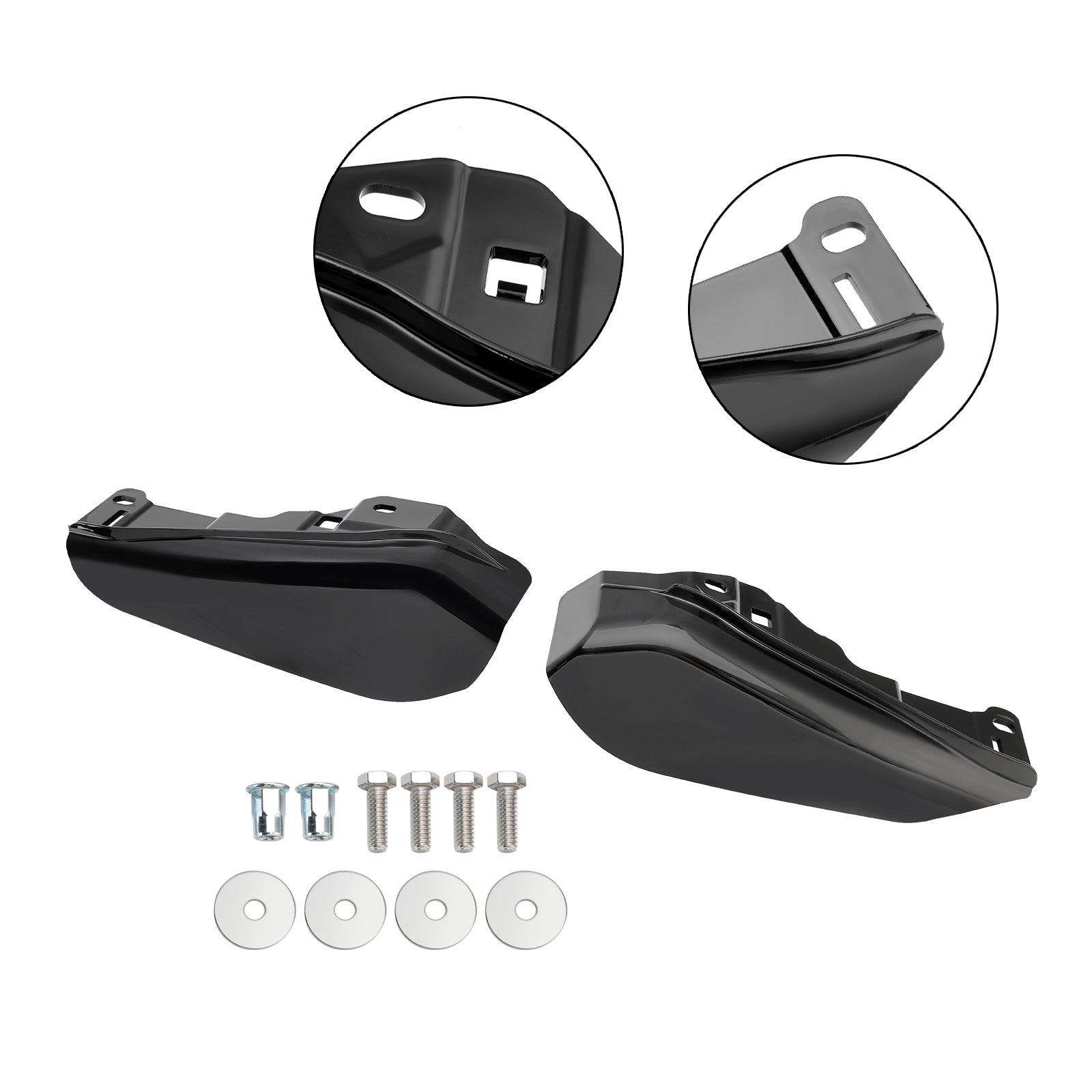 2023-2024 Touring CVO Street Glide Road Glide Defletor de calor de ar no meio da estrutura