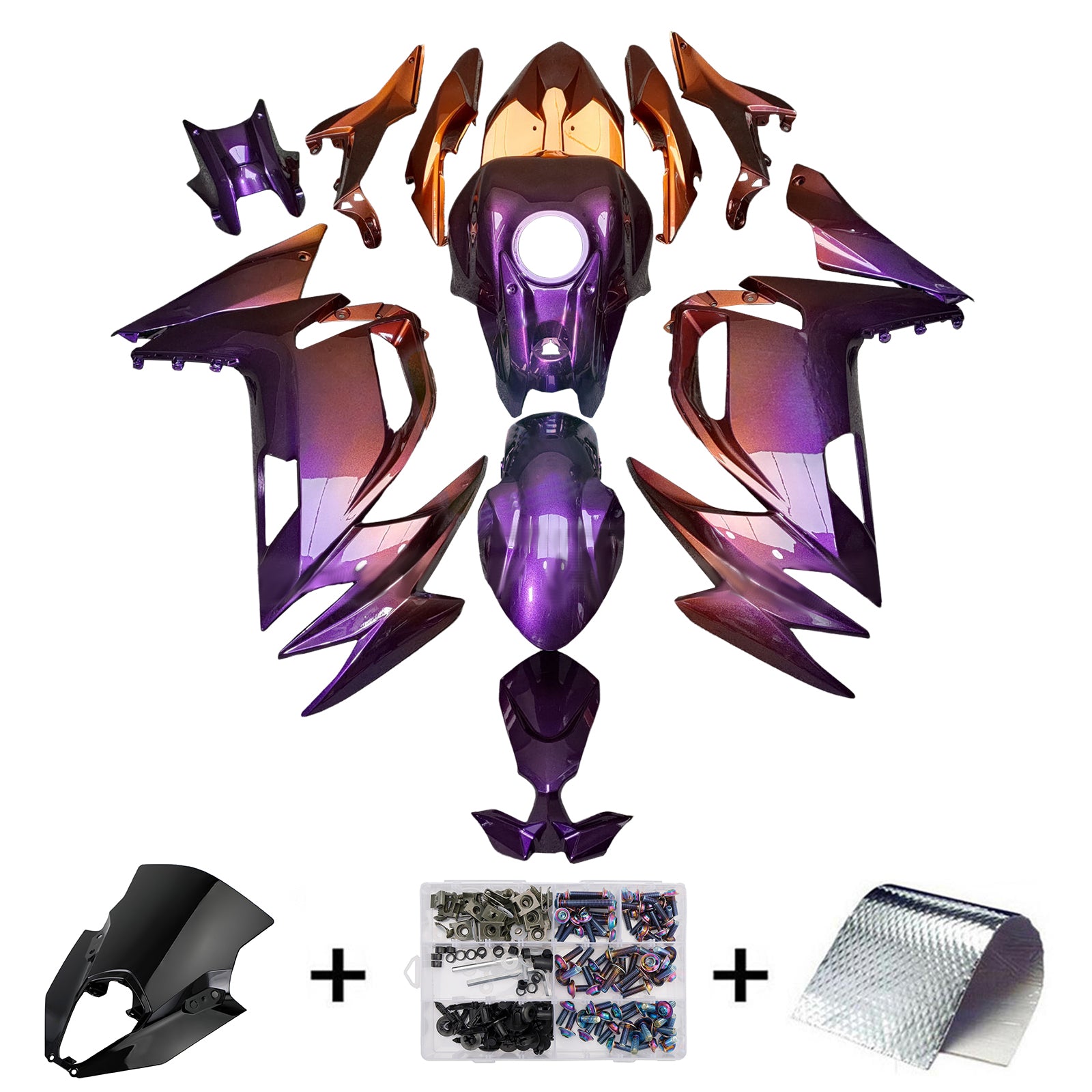 Kit de carenagem de injeção ABS ABS para Kawasaki ER-6F Ninja650 2020-2025