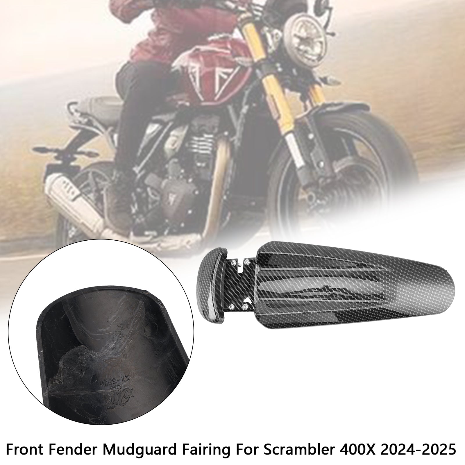 2024-2025 Scrambler 400x predné blatníky Mudguard Fairing