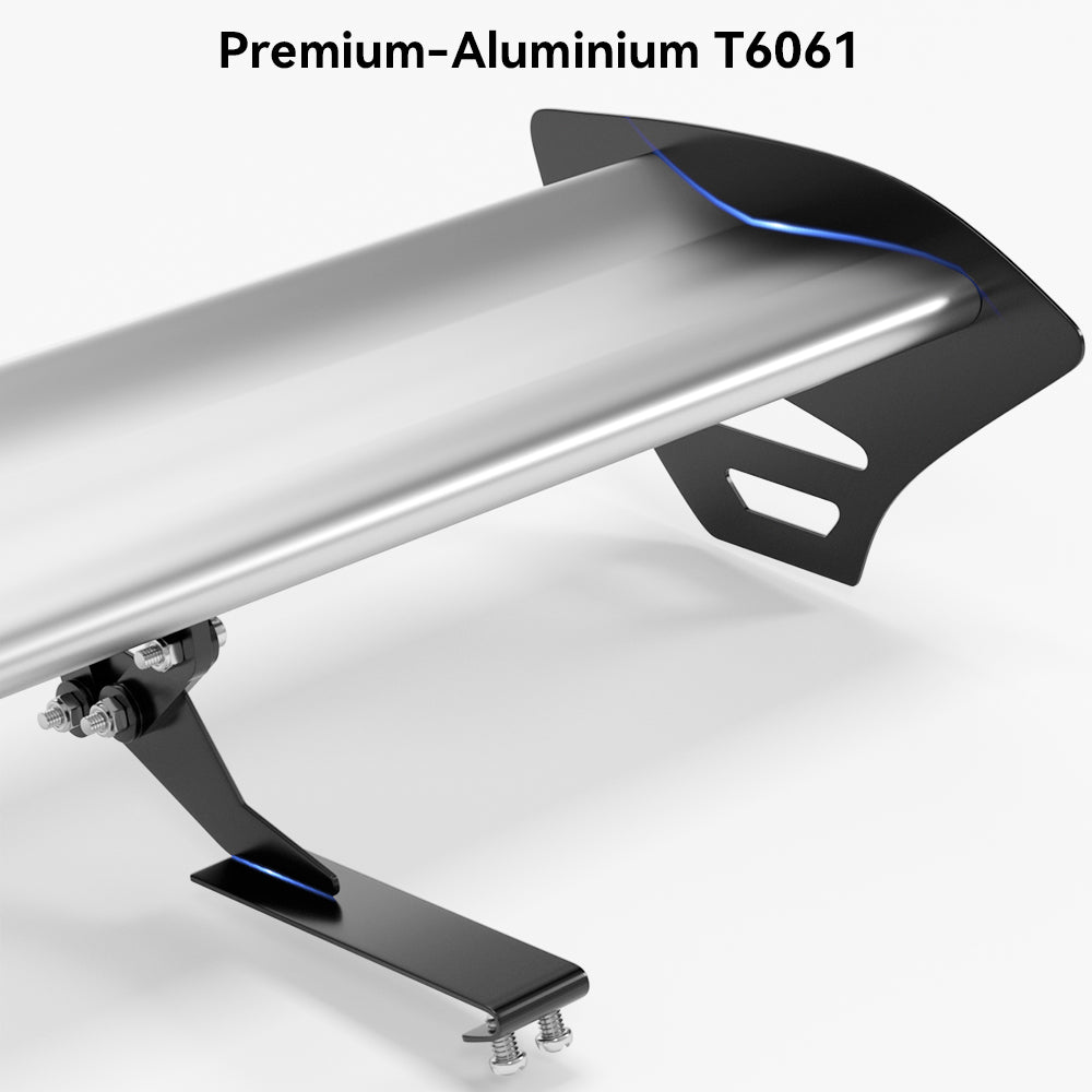 Hatch Universal Ajustável Ajuste de Alumínio GT Tronco de Racing Spoiler Silver 15# genérico