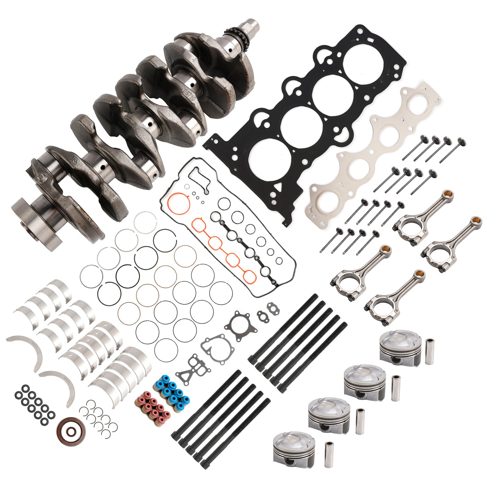 2011?C2017 Hyundai Accent Verna (RB/RC) G4FJ 1.6T Engine Overhaul Rebuild Kit Pistons Rods Gasket Kit 231102B700