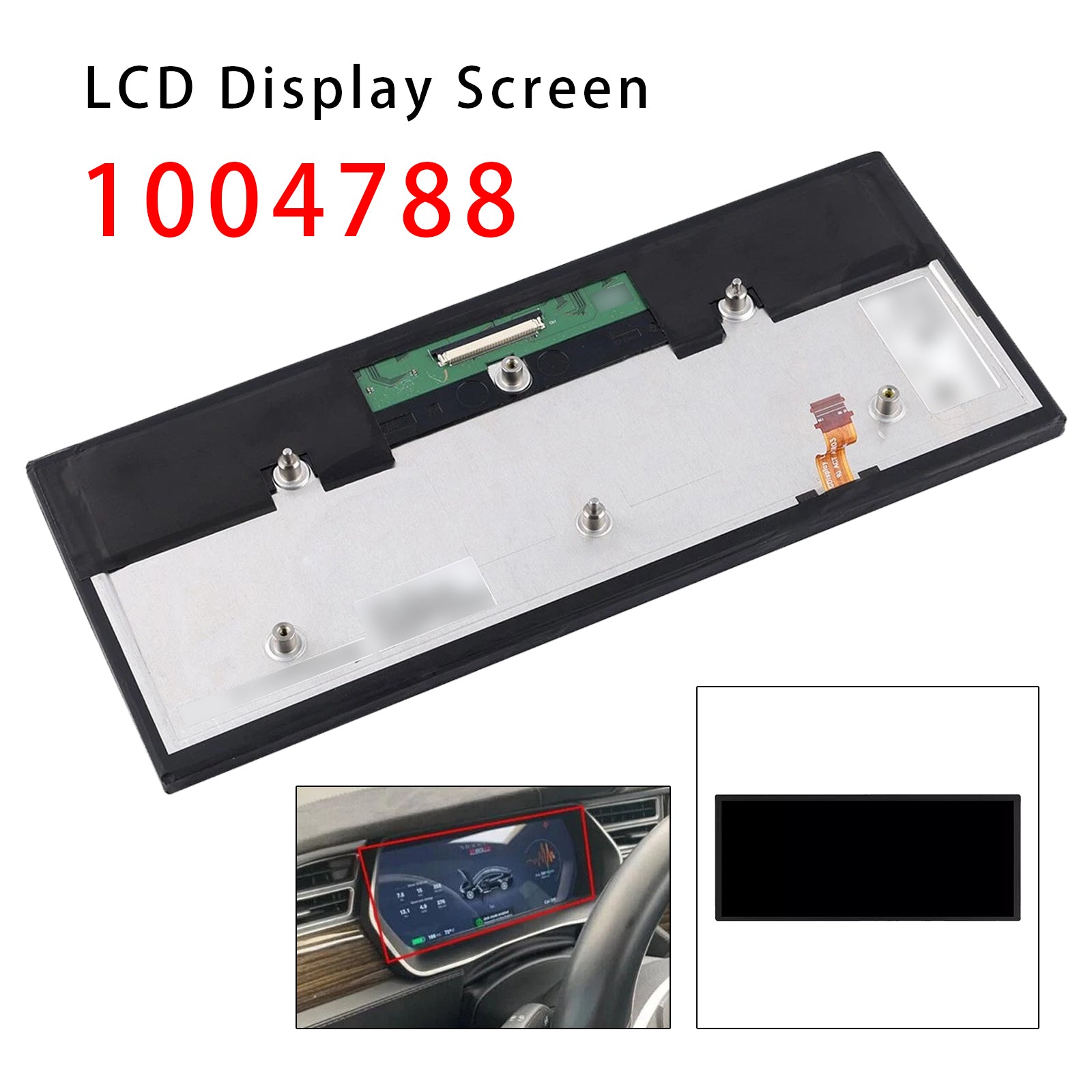 Instrument Display Screen 12.3" LCD Module 1004788 For Tesla Model S Model X