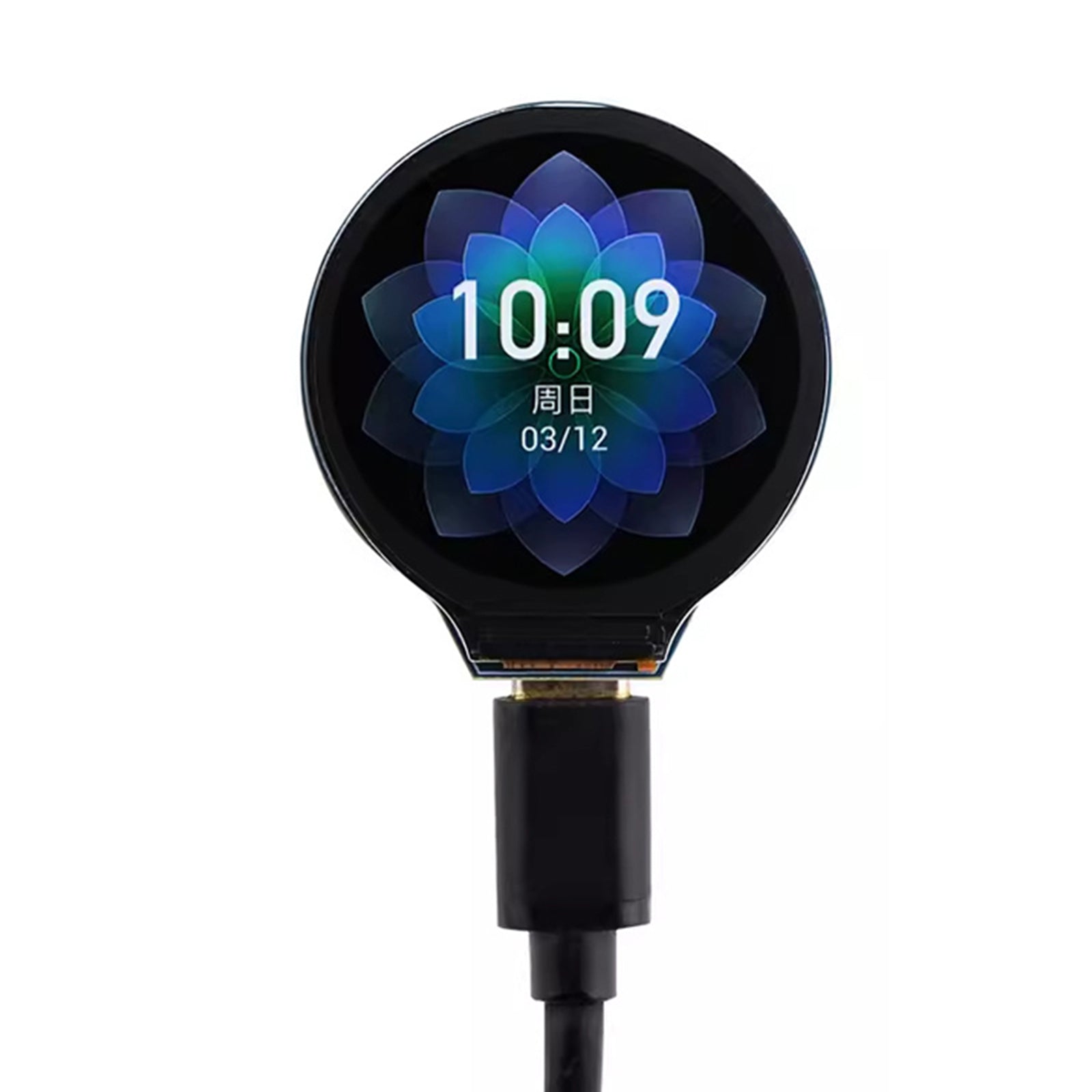 ESP32 S3 Development Board Round IPS Screen Bluetooth 240MHz Driftsfrekvens