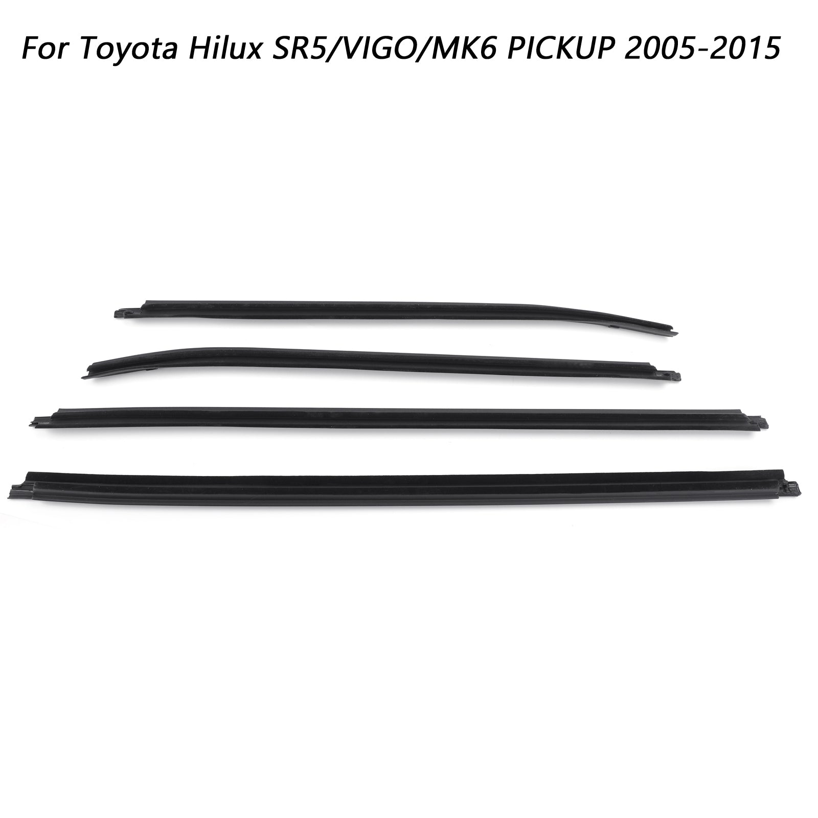 2005-2015 Toyota Hilux SR5/VIGO/MK6 PICKUP Rubber Door TGN16 GGN25 RH+LH Seal BS4 Glass